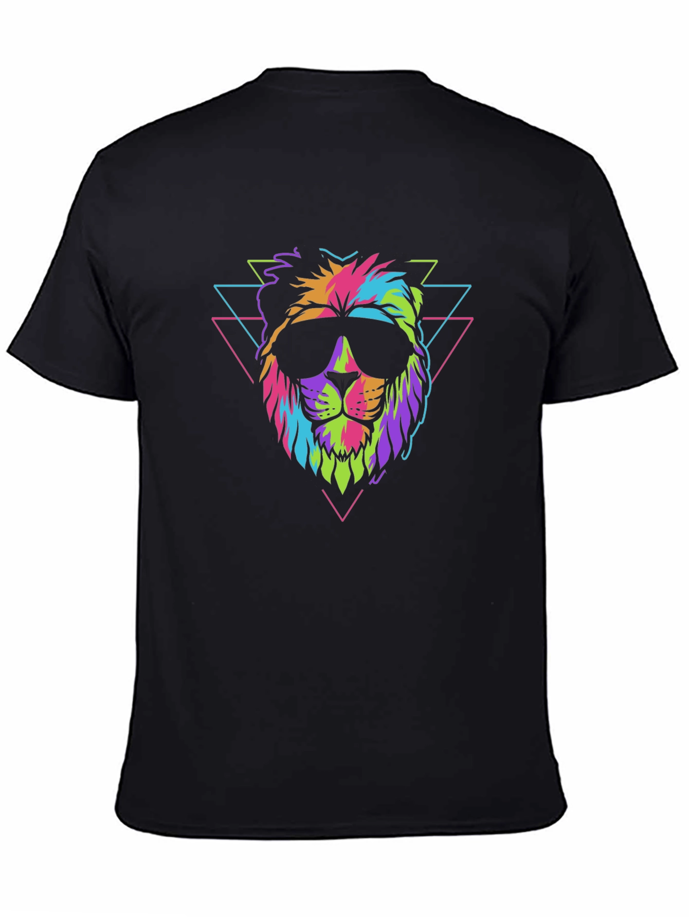 Cool Retro Lion Graphic T-Shirt