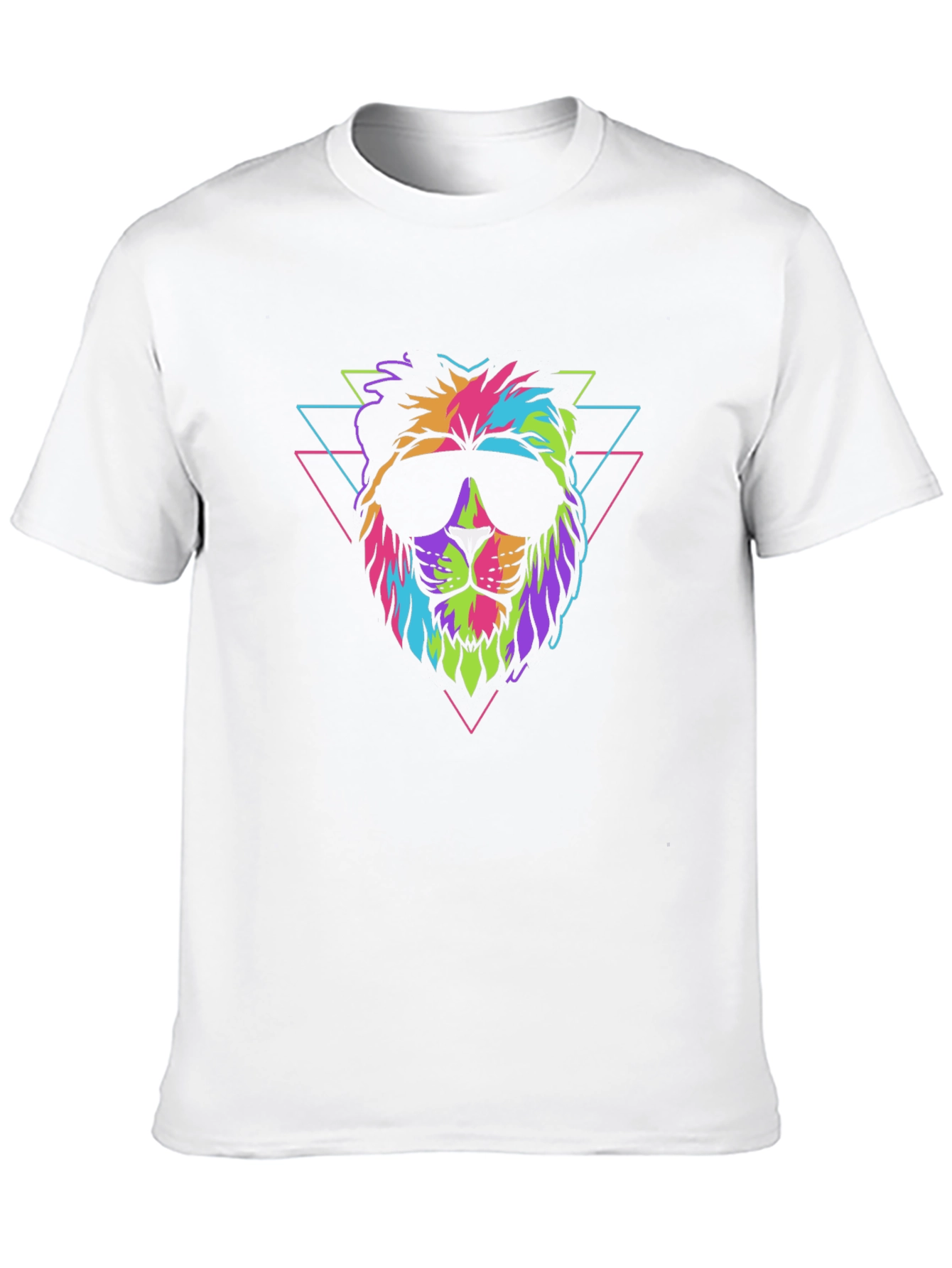 Cool Retro Lion Graphic T-Shirt