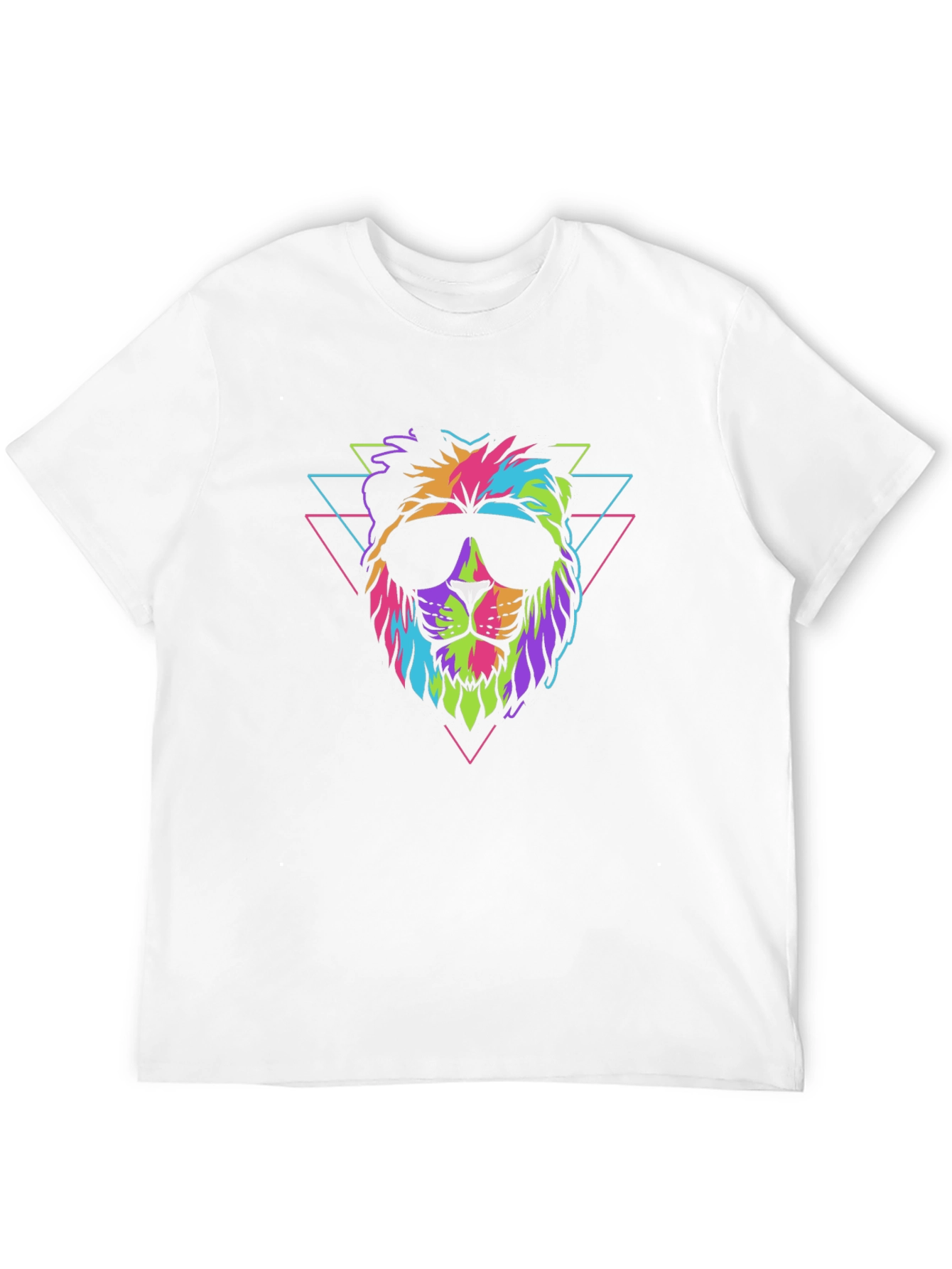 Cool Retro Lion Graphic T-Shirt