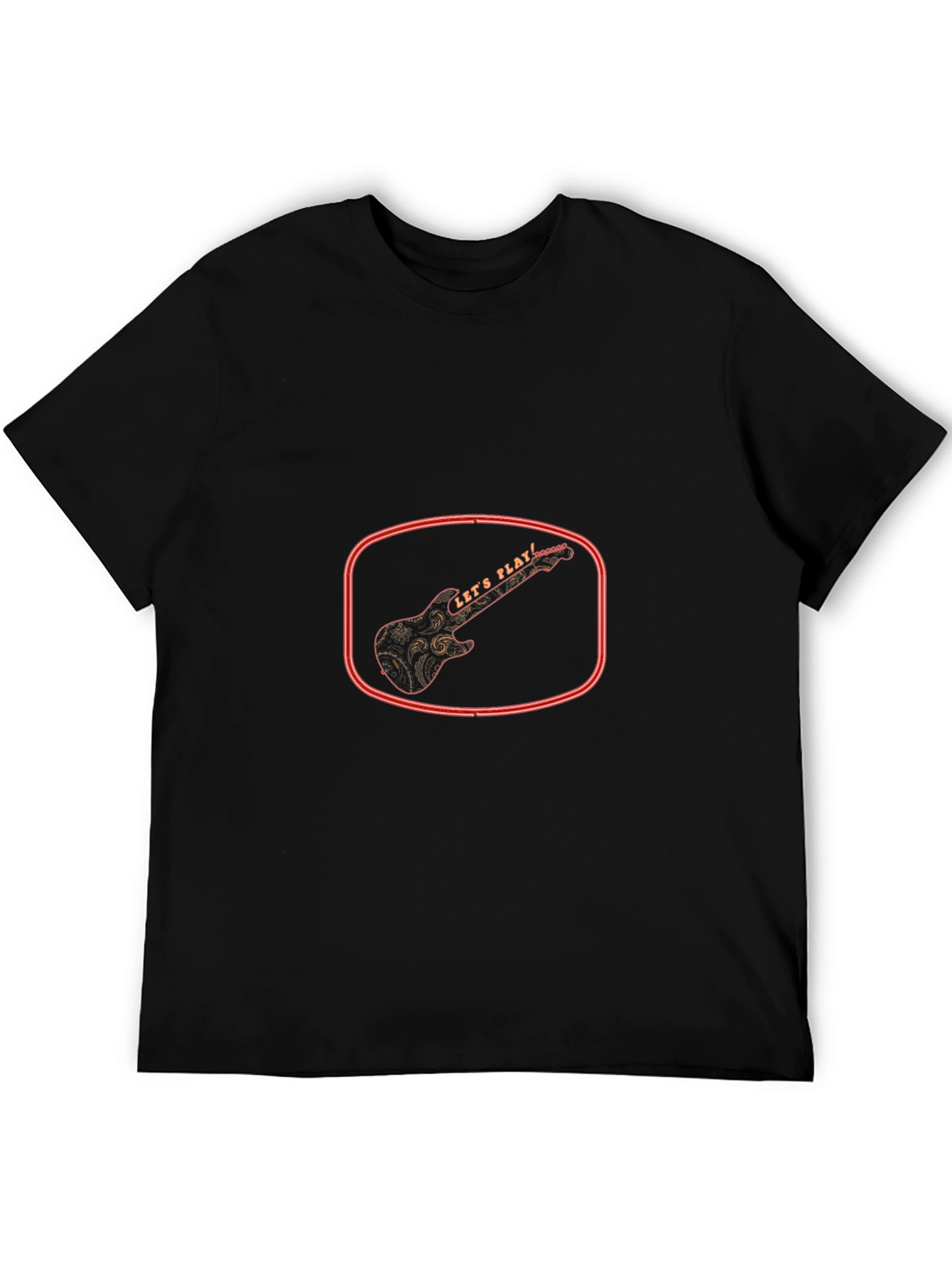 Lets Play Graphic Tee - Black
