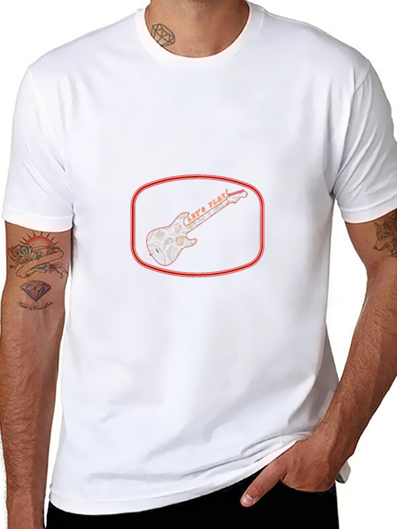 Lets Play Graphic Tee - Black