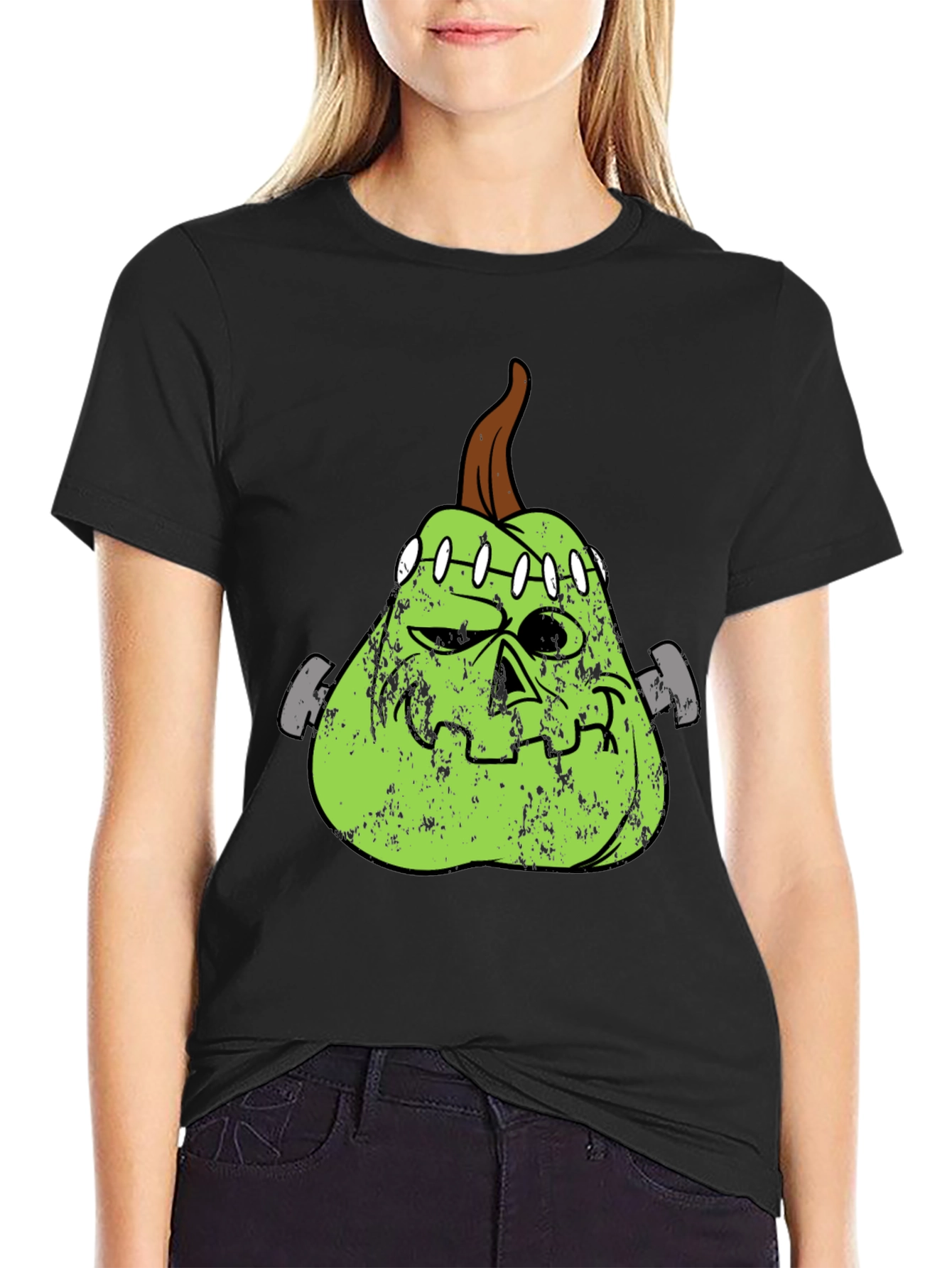 Frankenstein Pumpkin Halloween T-Shirt