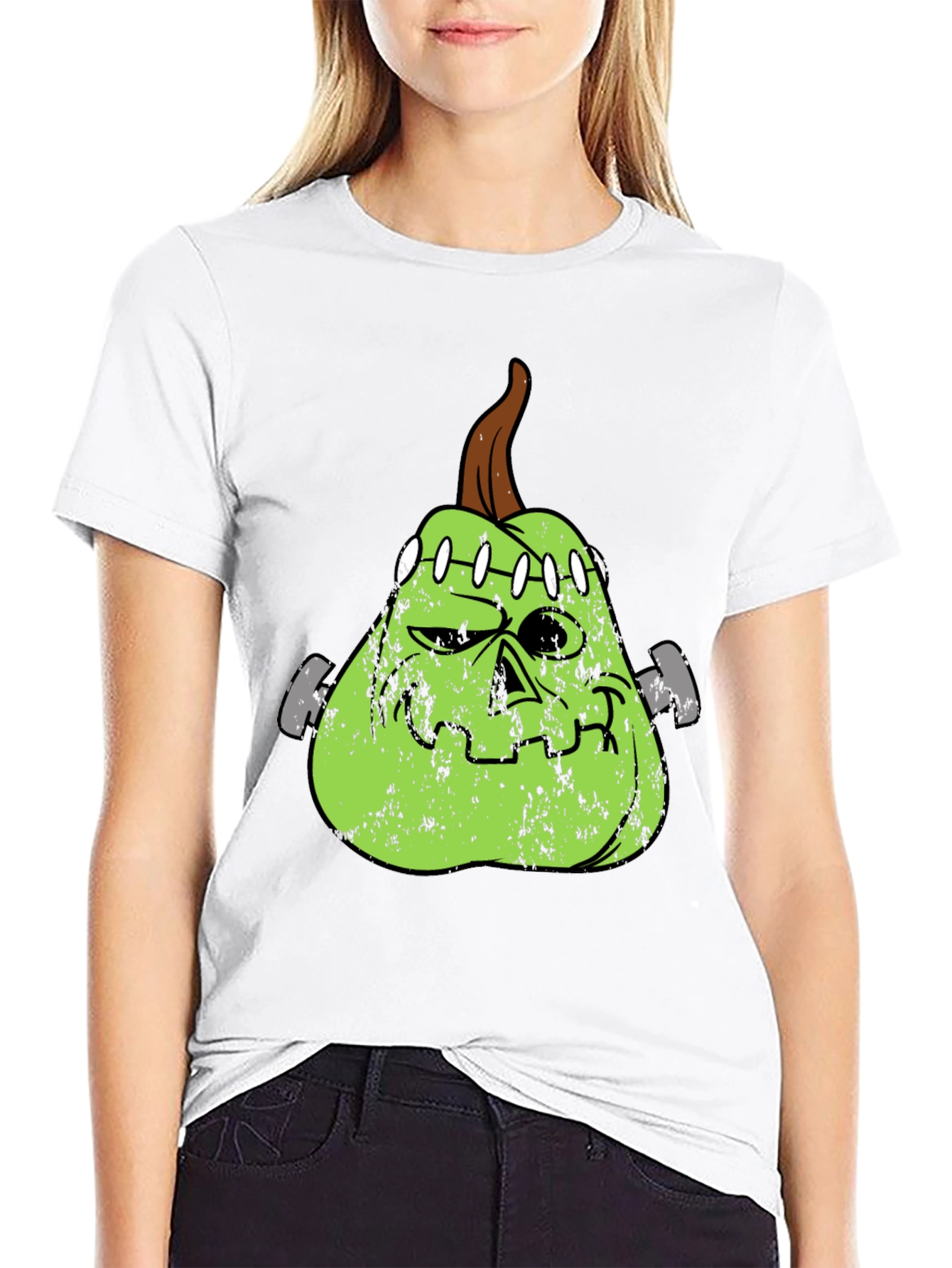 Frankenstein Pumpkin Halloween T-Shirt