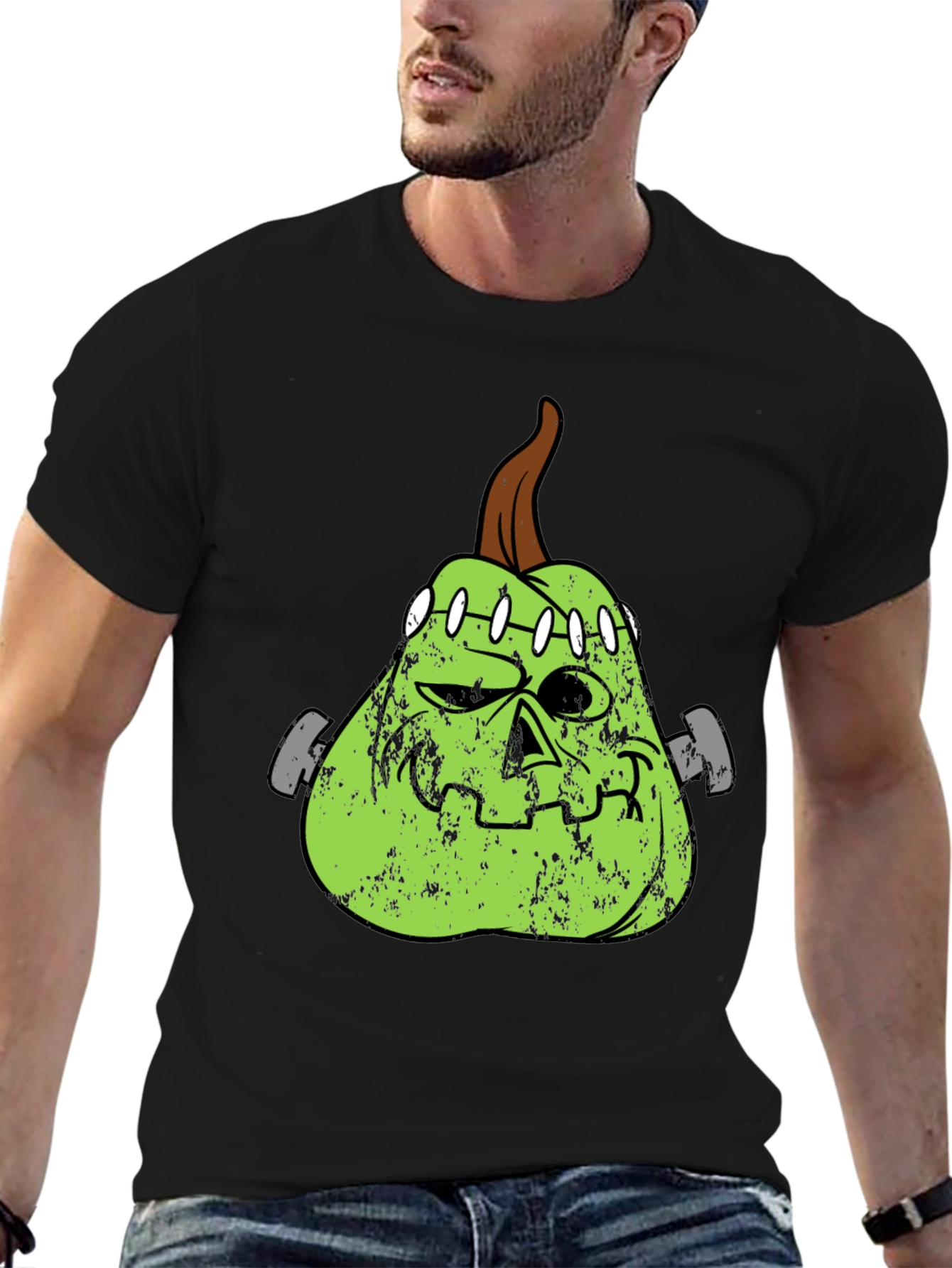 Frankenstein Pumpkin Halloween T-Shirt