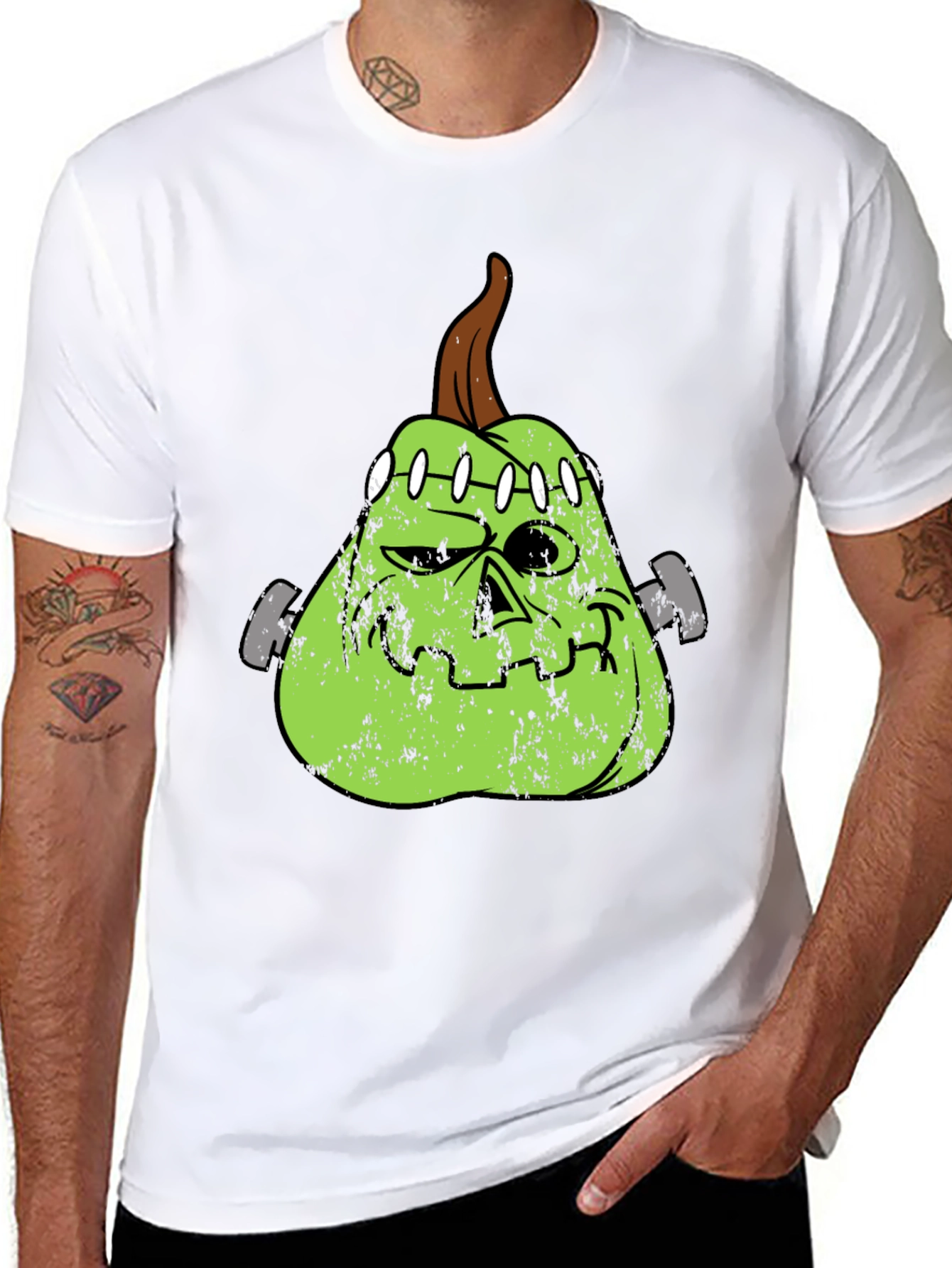 Frankenstein Pumpkin Halloween T-Shirt