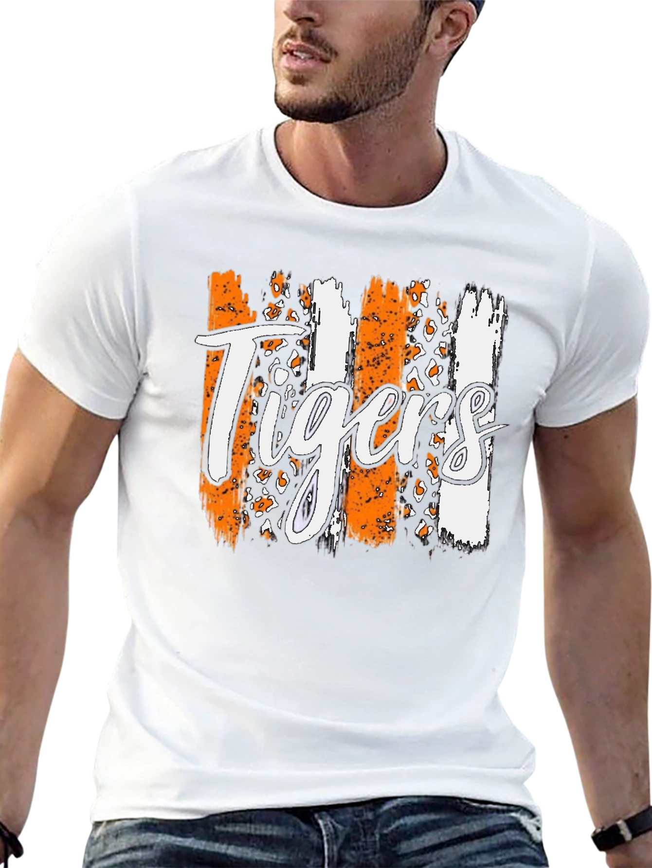 Tigers Graphic Tee - Stylish Black T-Shirt