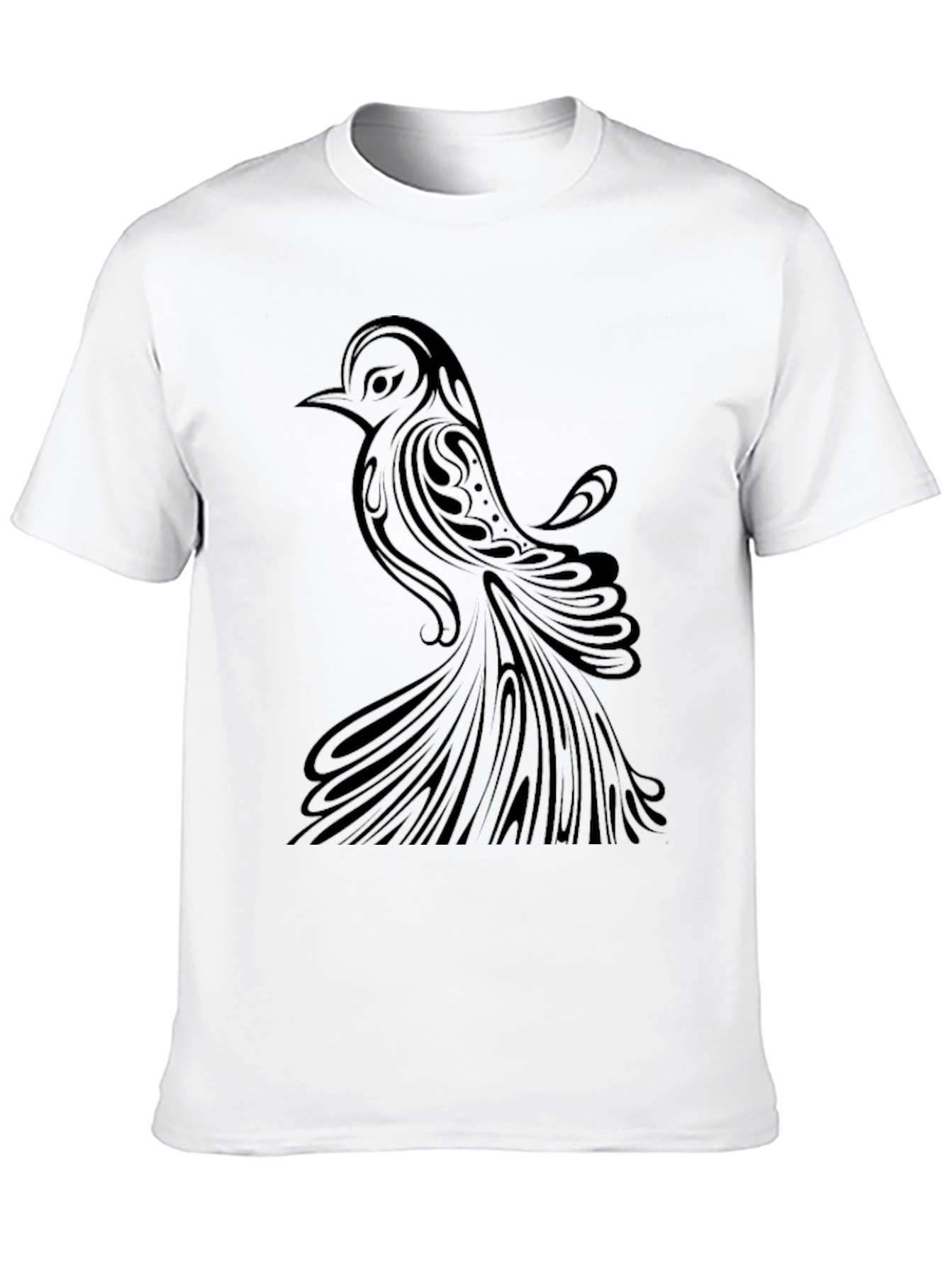 Bird Graphic Print T-Shirt