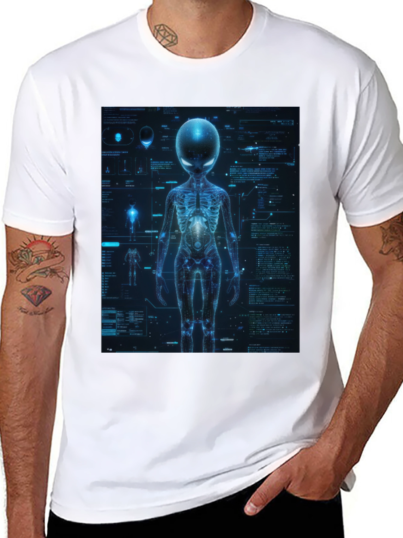 Alien Anatomy Graphic T-Shirt