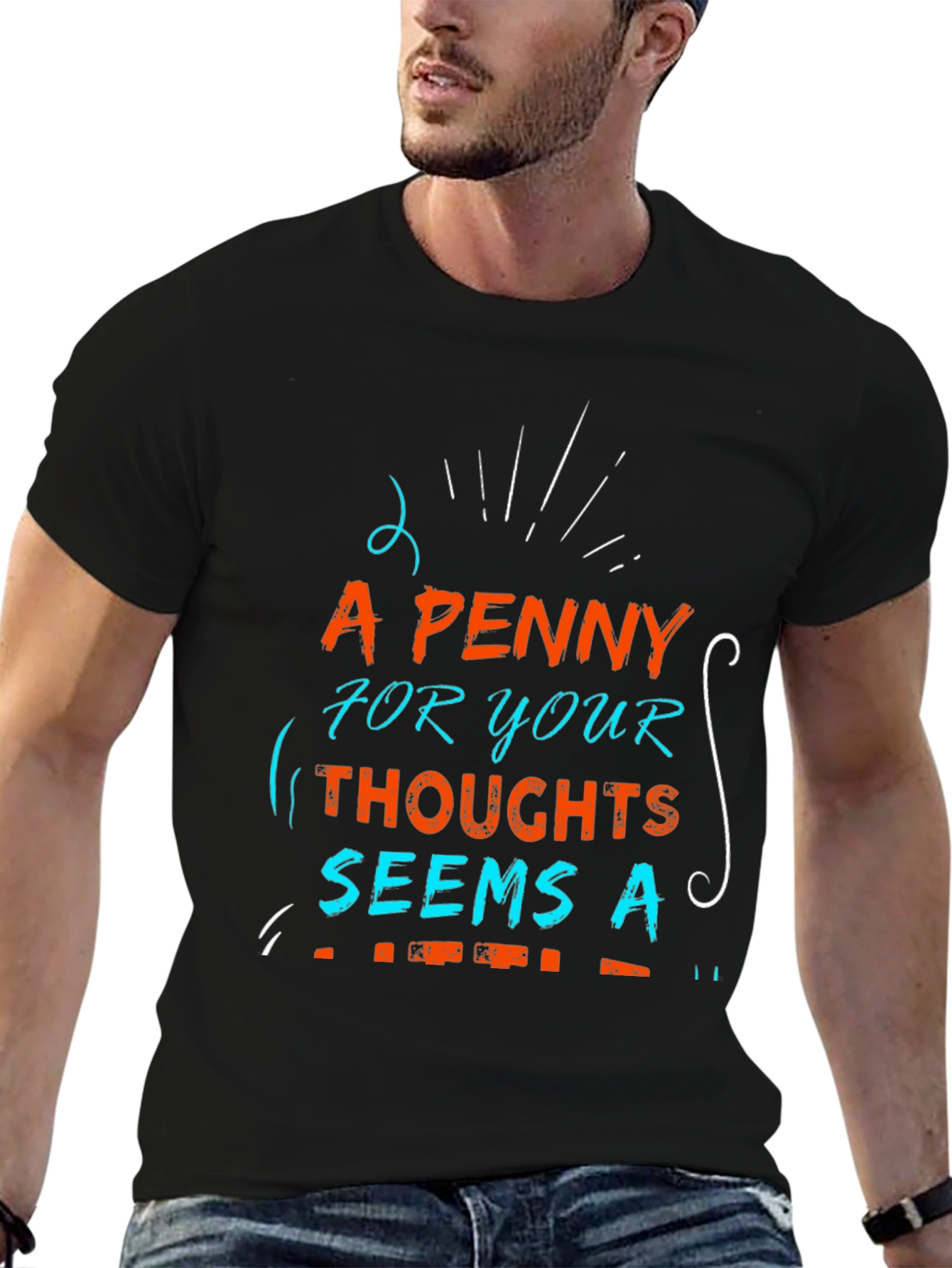 A Penny for Your Thoughts Graphic T-Shirt