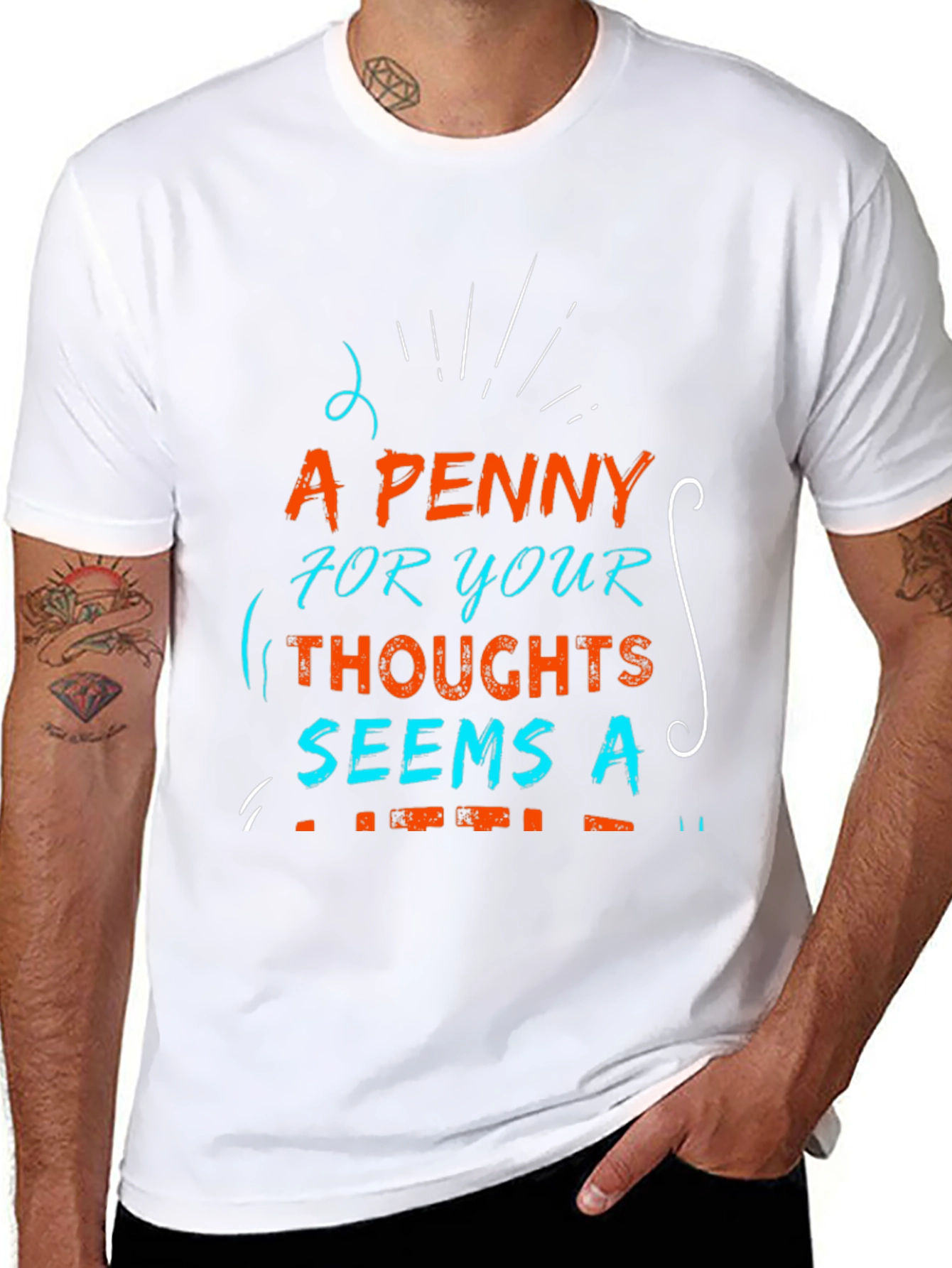 A Penny for Your Thoughts Graphic T-Shirt