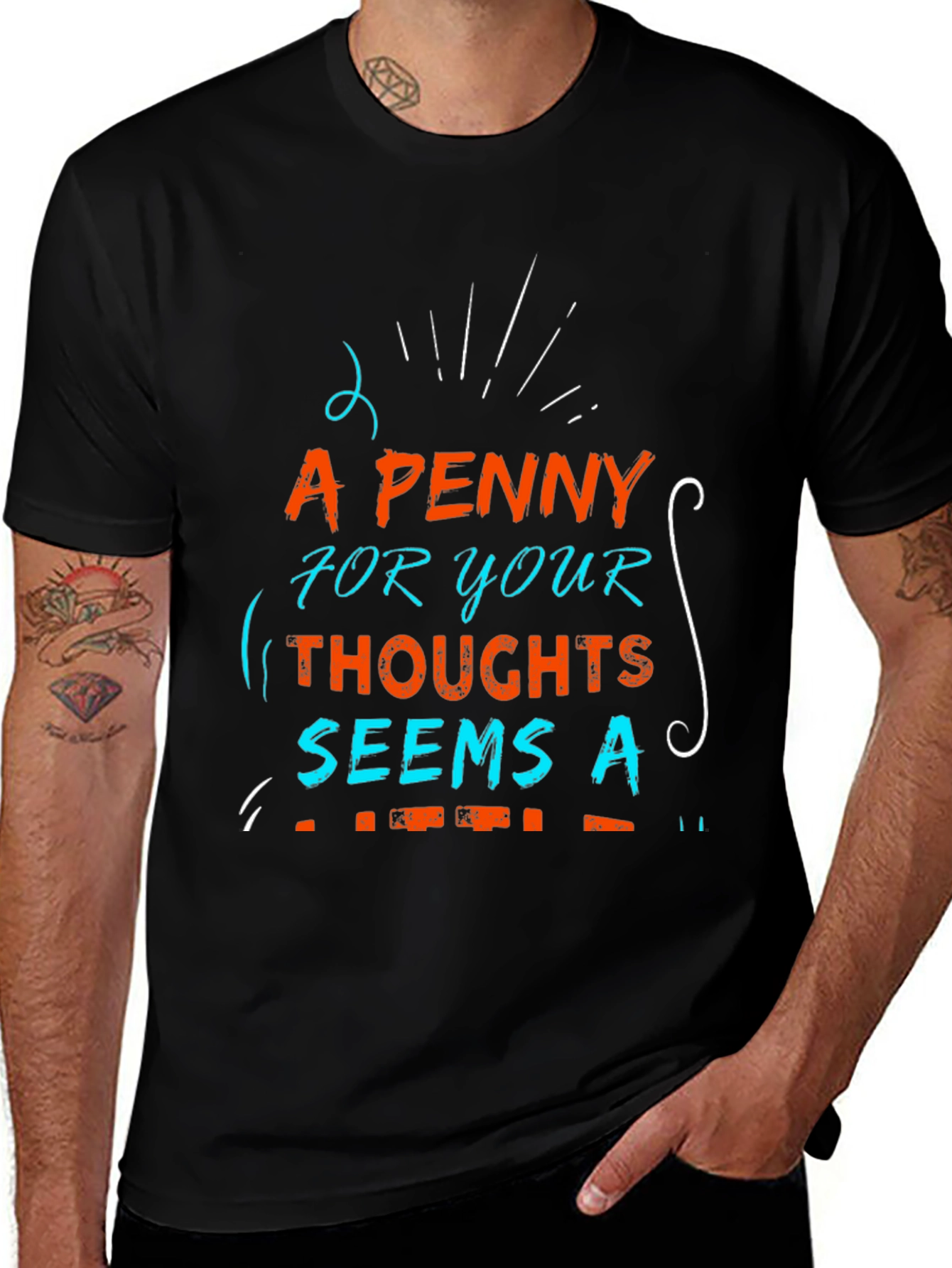 A Penny for Your Thoughts Graphic T-Shirt