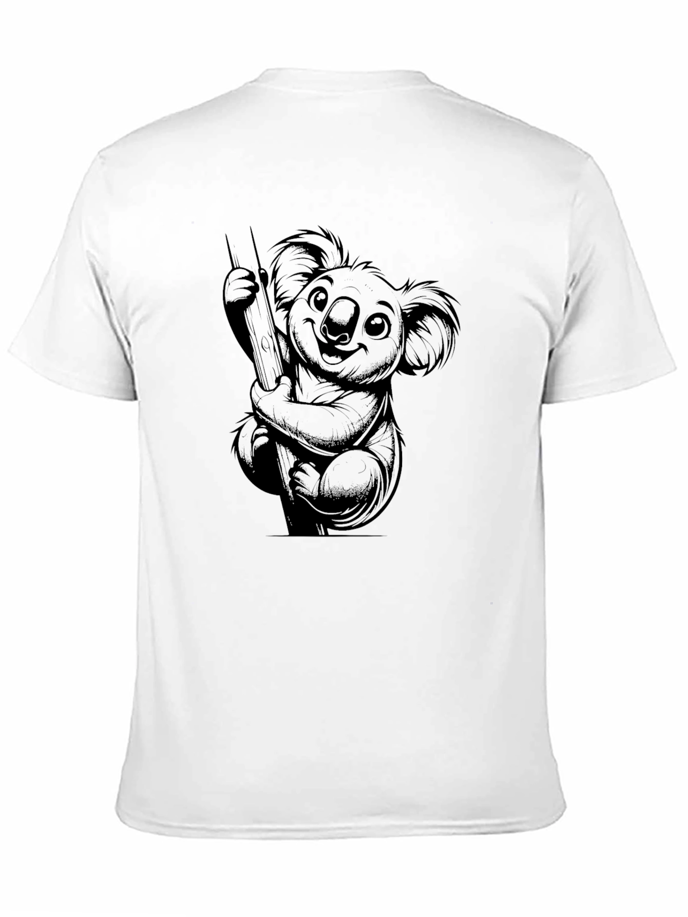 Koala Graphic T-Shirt - Black Unisex
