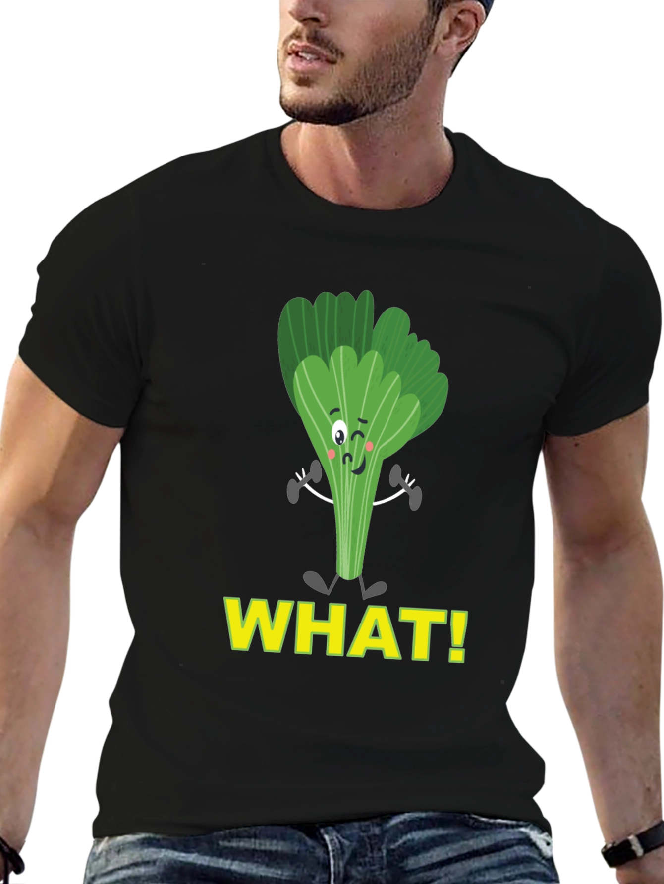 Funny Celery Workout T-Shirt - WHAT! Design