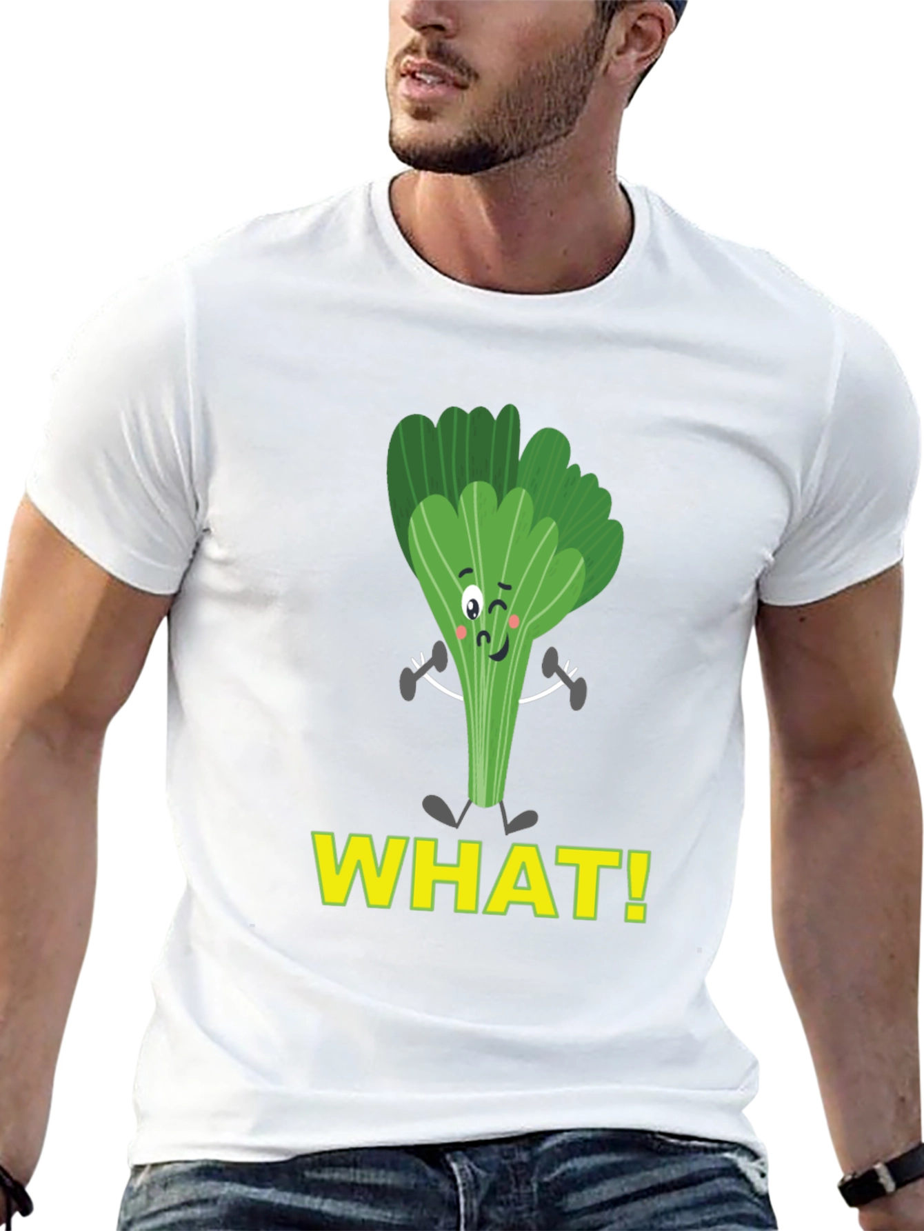 Funny Celery Workout T-Shirt - WHAT! Design