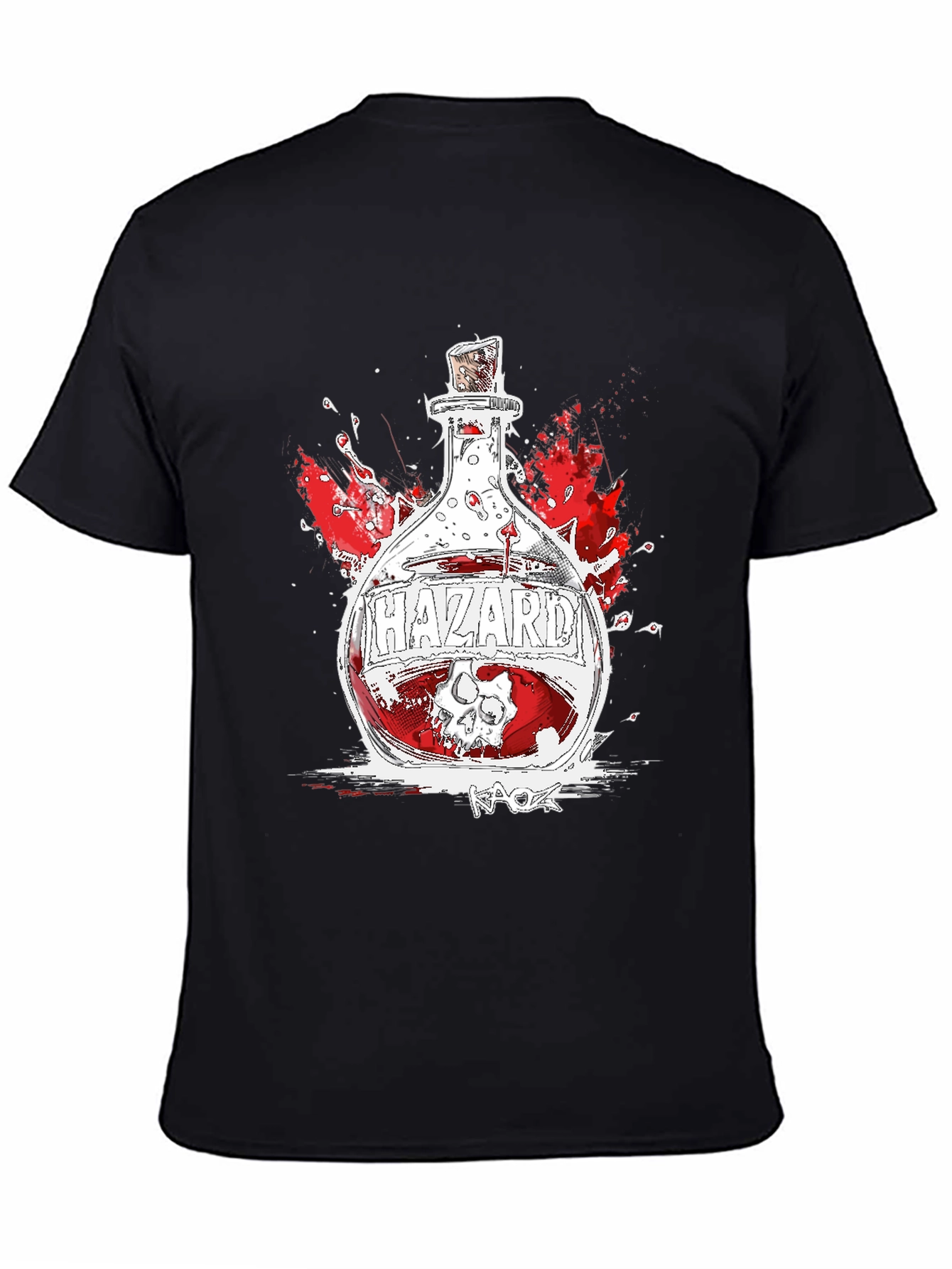 Hazard Potion Graphic Tee - Black Cotton Blend T-Shirt