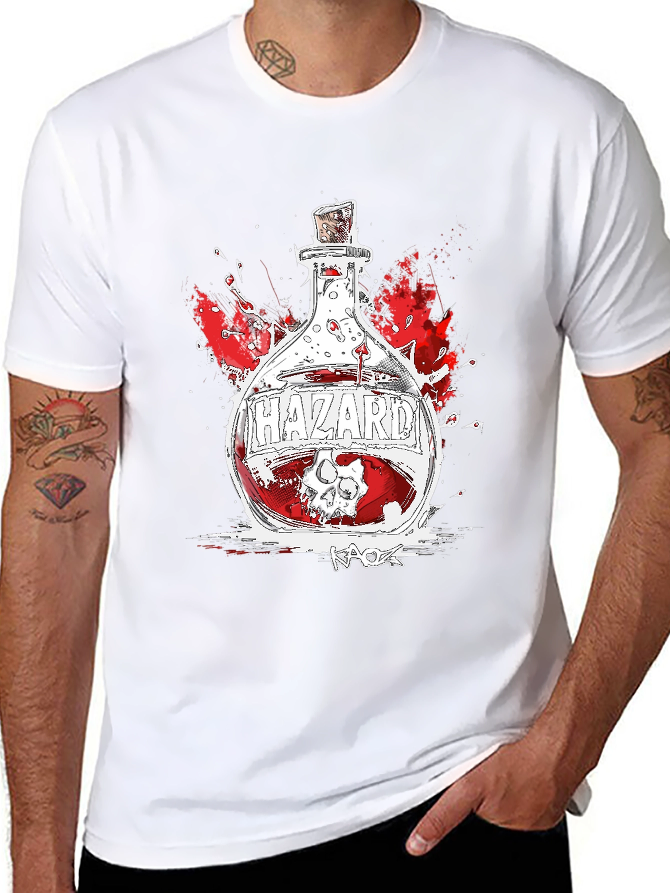 Hazard Potion Graphic Tee - Black Cotton Blend T-Shirt