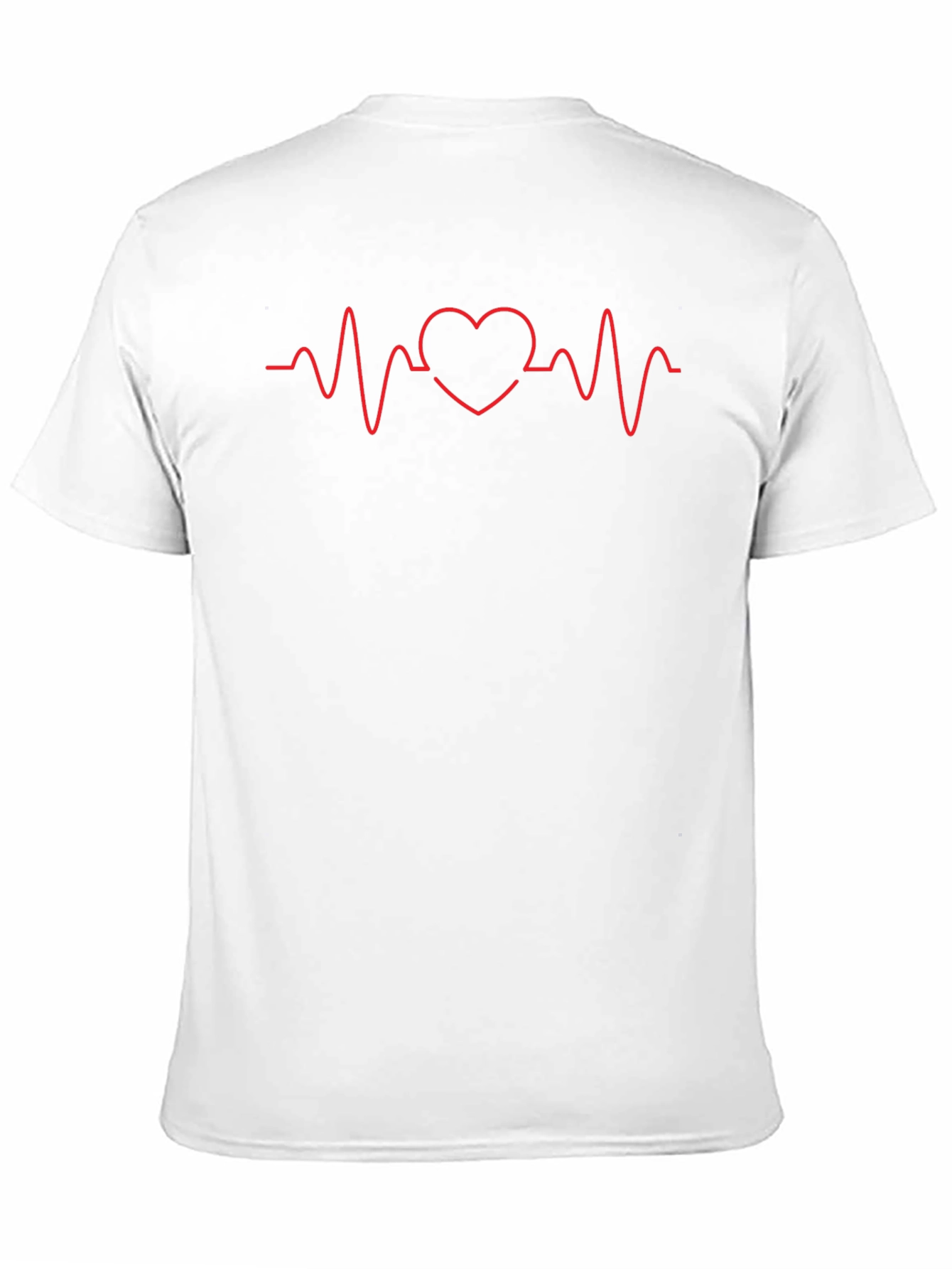 Heartbeat Graphic Tee - Black Crew Neck