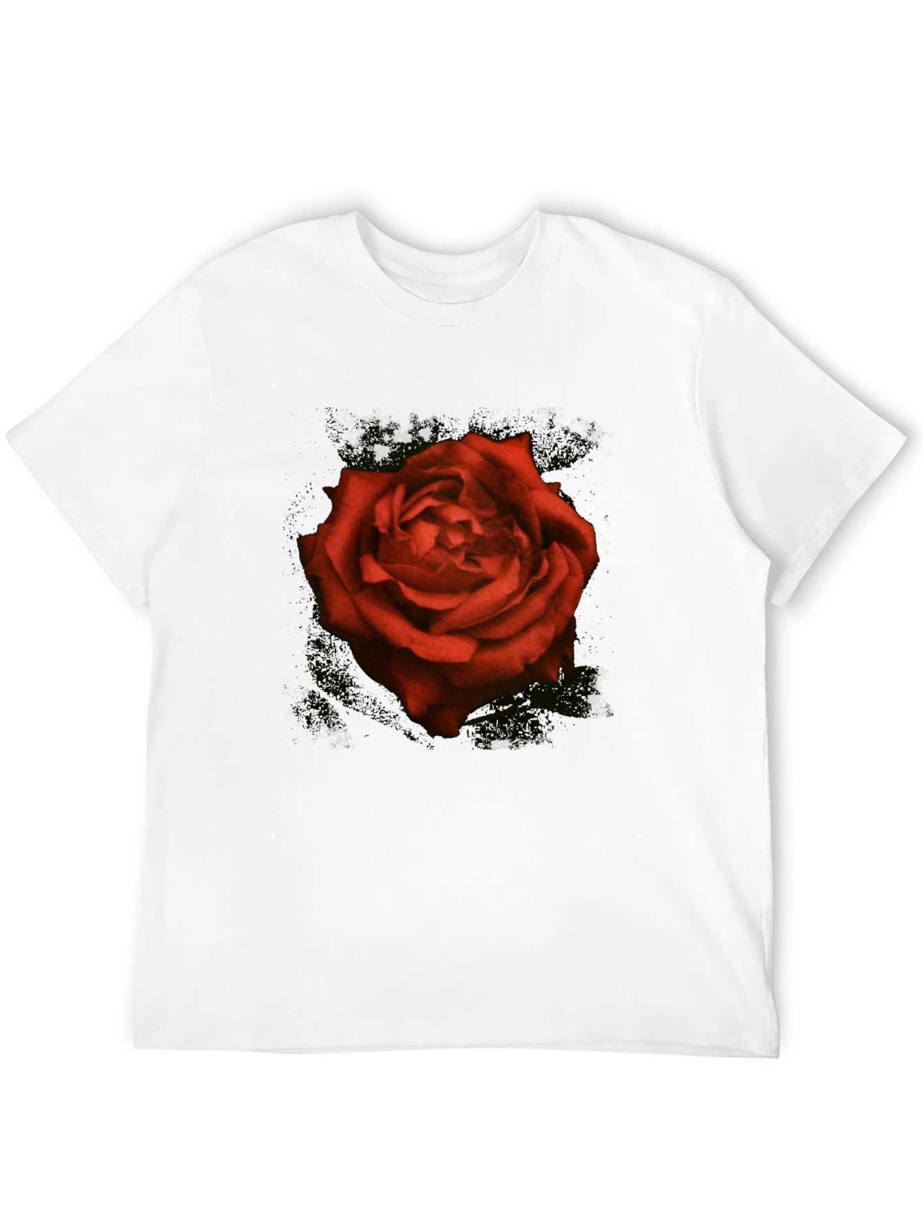 Red Rose Graphic T-Shirt - Classic Floral Tee