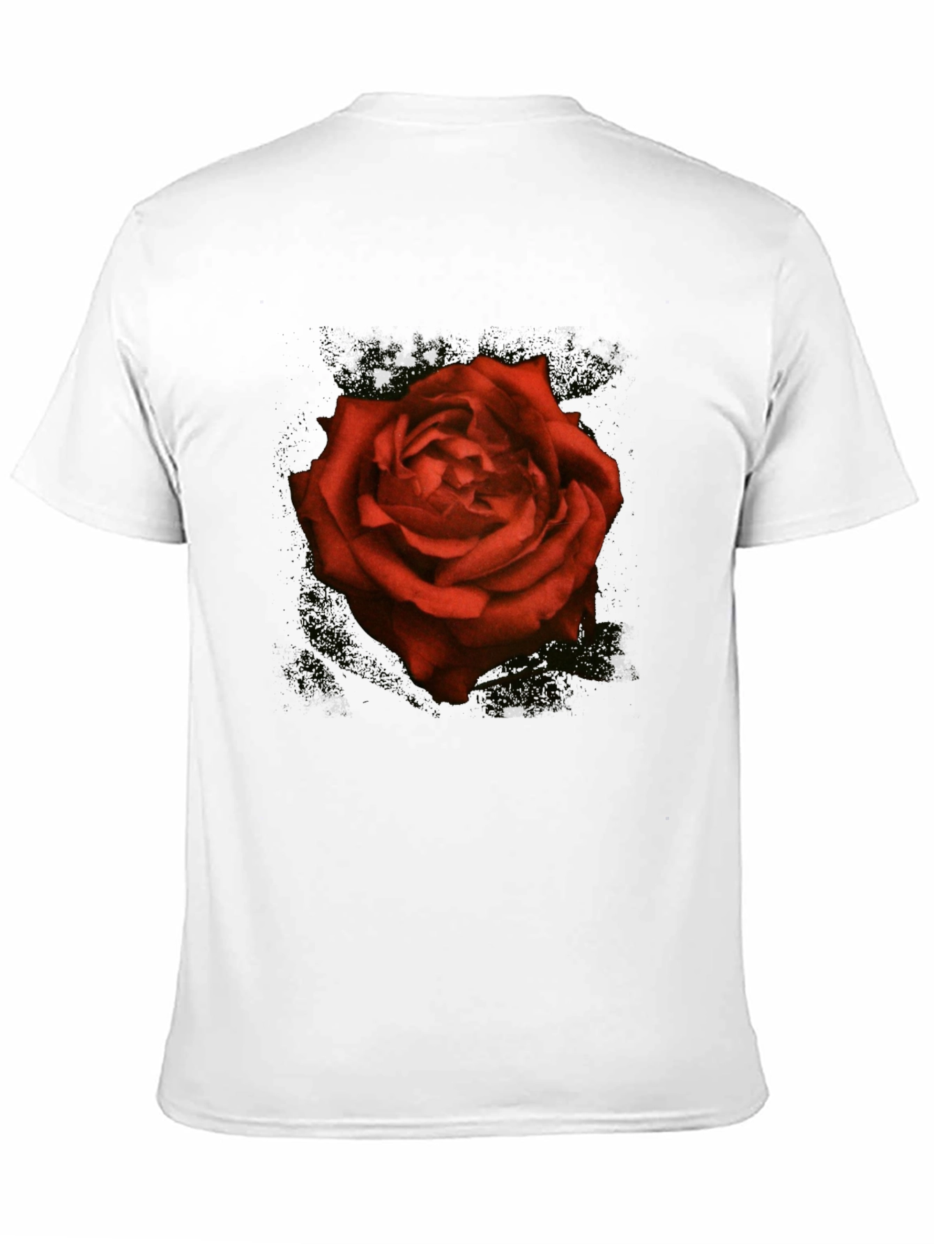 Red Rose Graphic T-Shirt - Classic Floral Tee