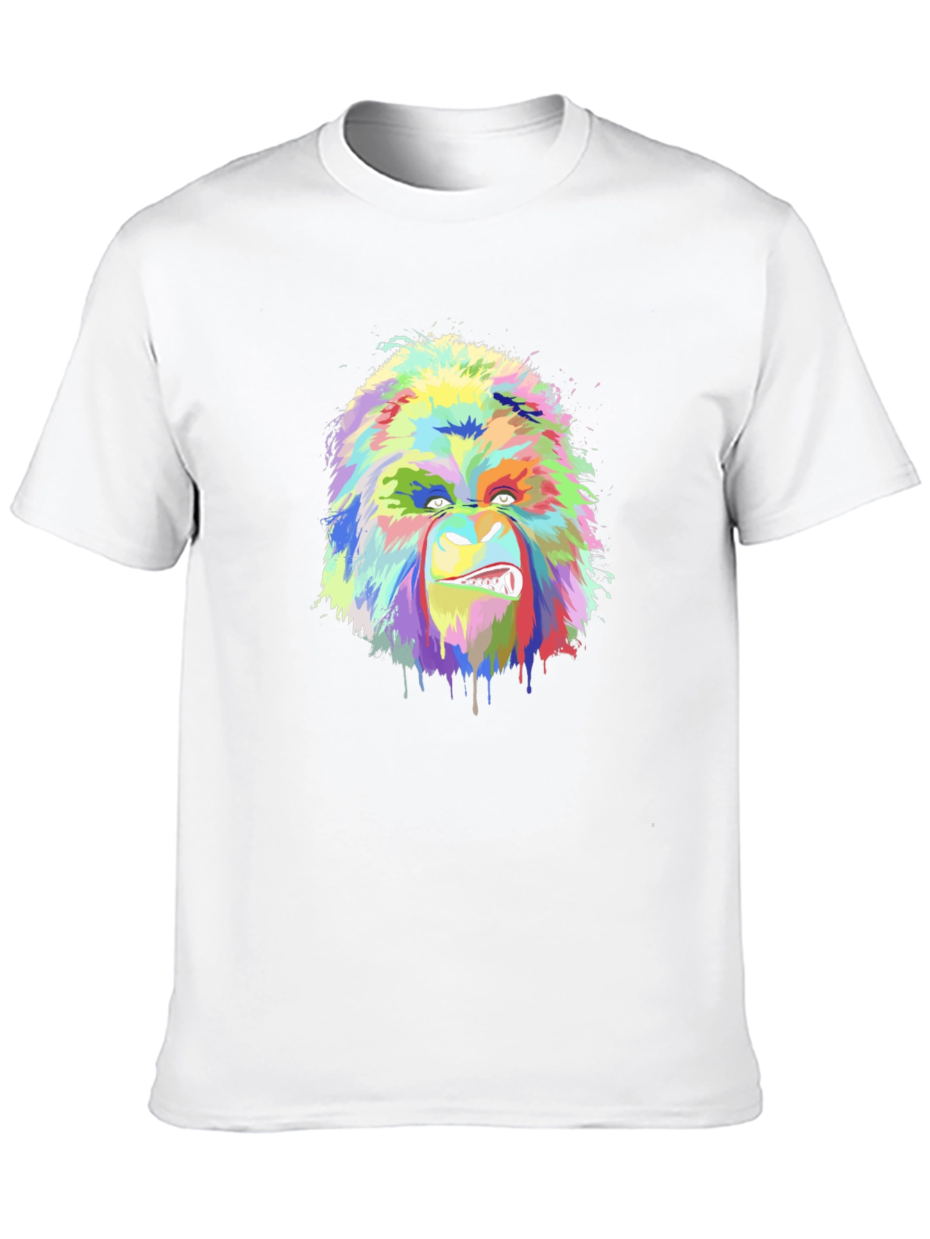 Vibrant Gorilla Graphic Tee - Bold Artistic Design