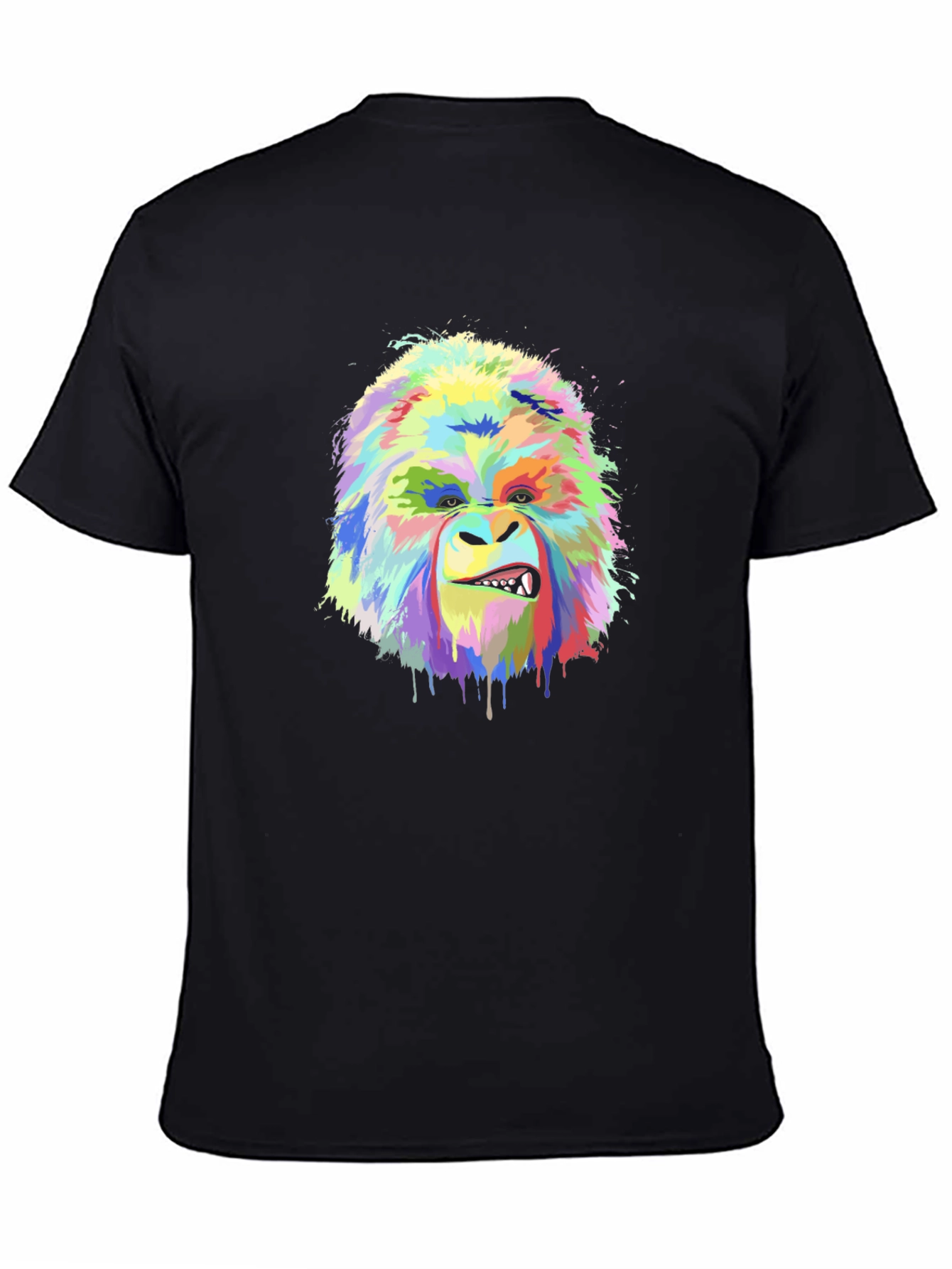 Vibrant Gorilla Graphic Tee - Bold Artistic Design