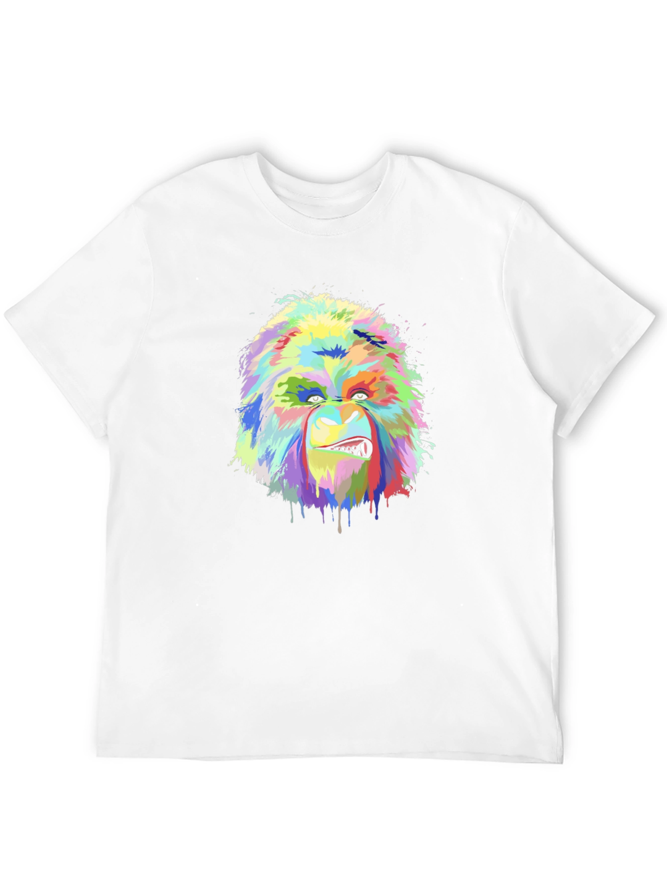 Vibrant Gorilla Graphic Tee - Bold Artistic Design