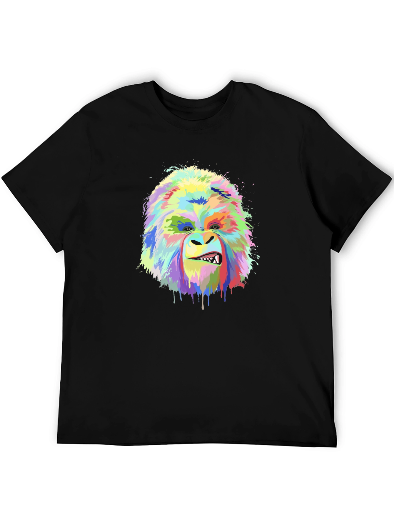 Vibrant Gorilla Graphic Tee - Bold Artistic Design
