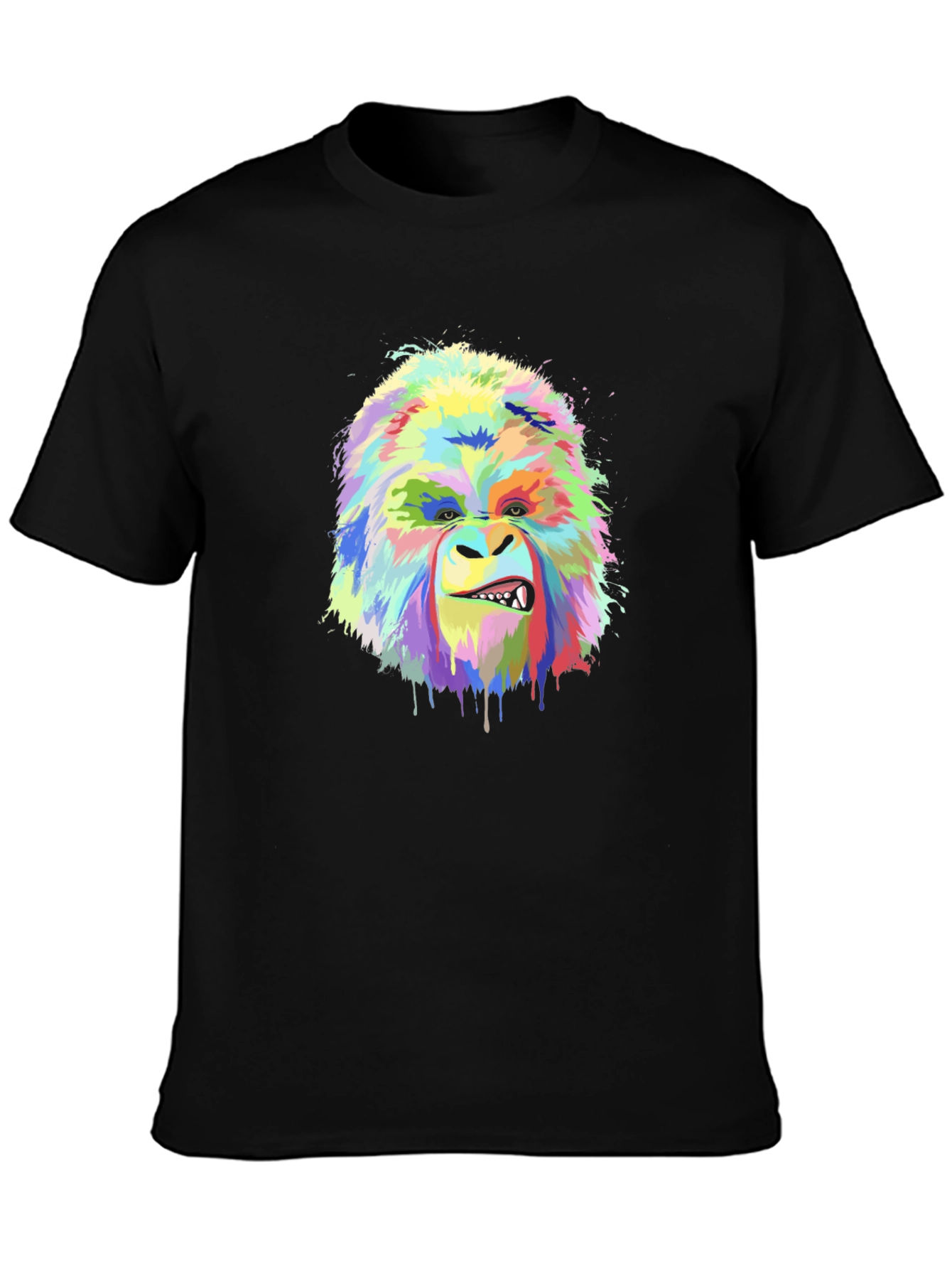 Vibrant Gorilla Graphic Tee - Bold Artistic Design