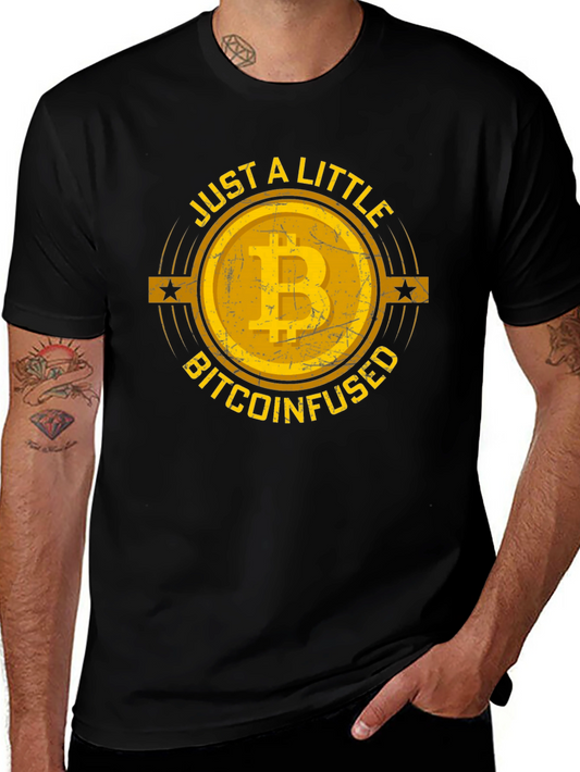 Bitcoin Infused Graphic Tee - Black