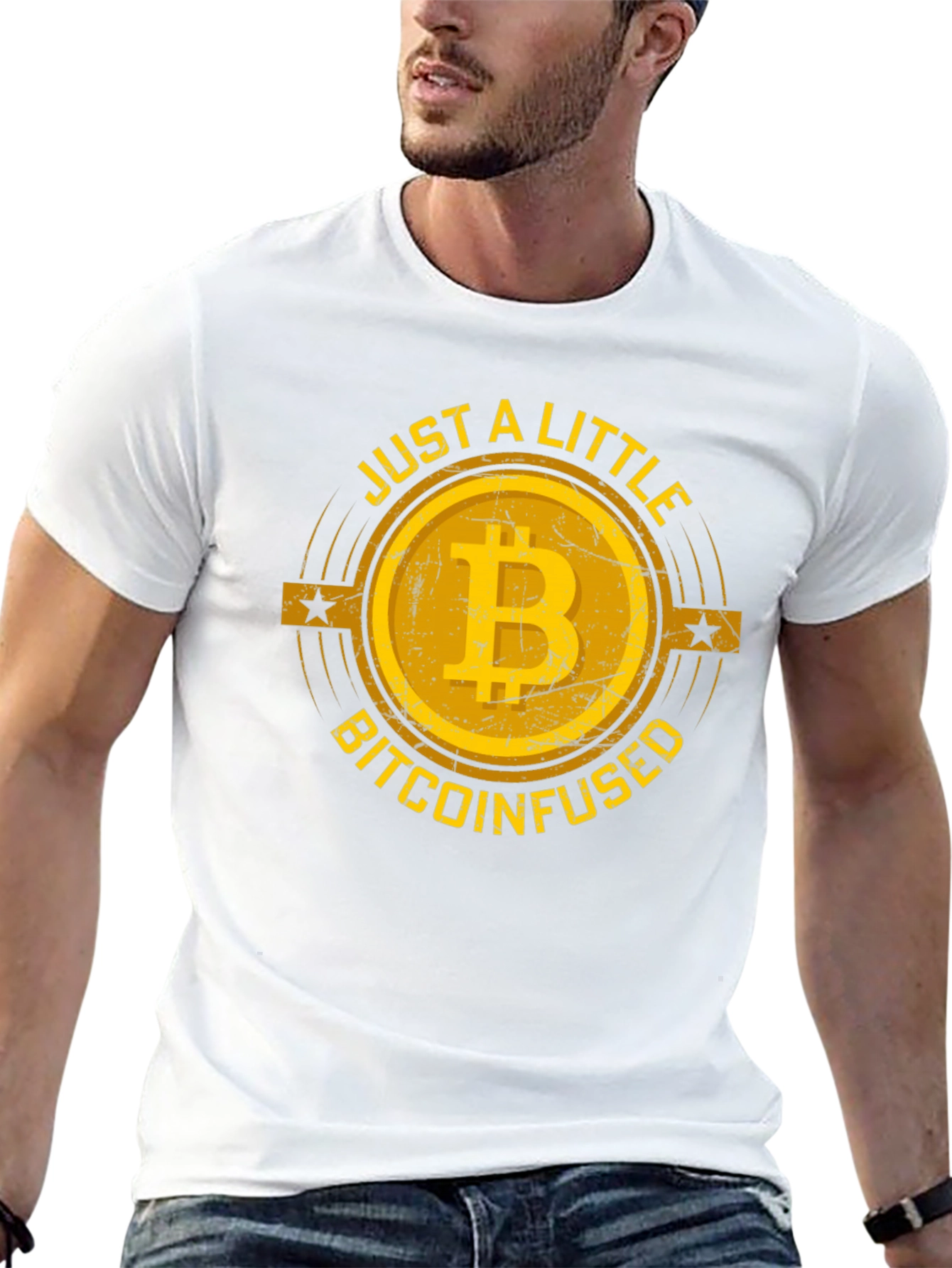 Bitcoin Infused Graphic Tee - Black