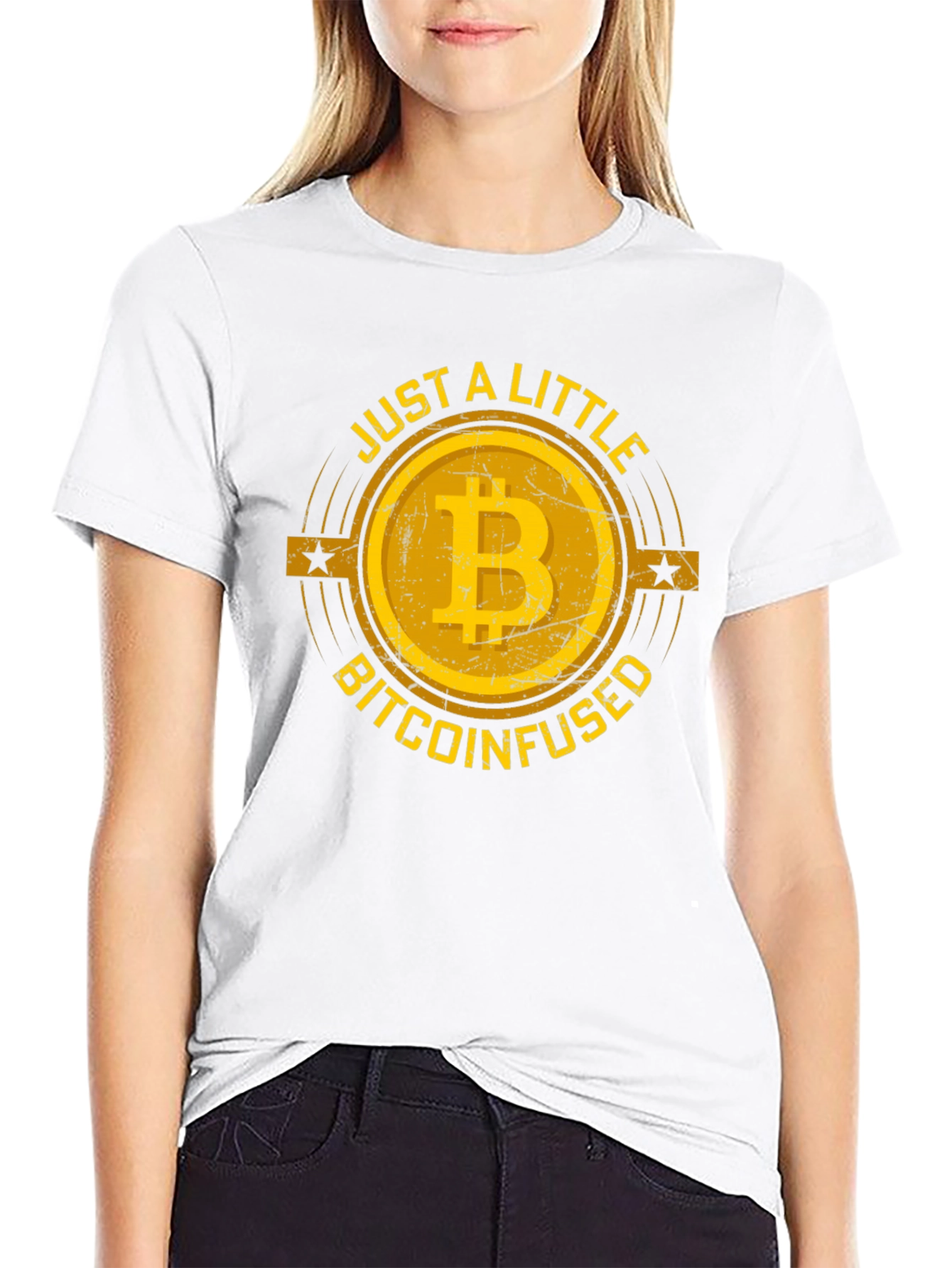 Bitcoin Infused Graphic Tee - Black