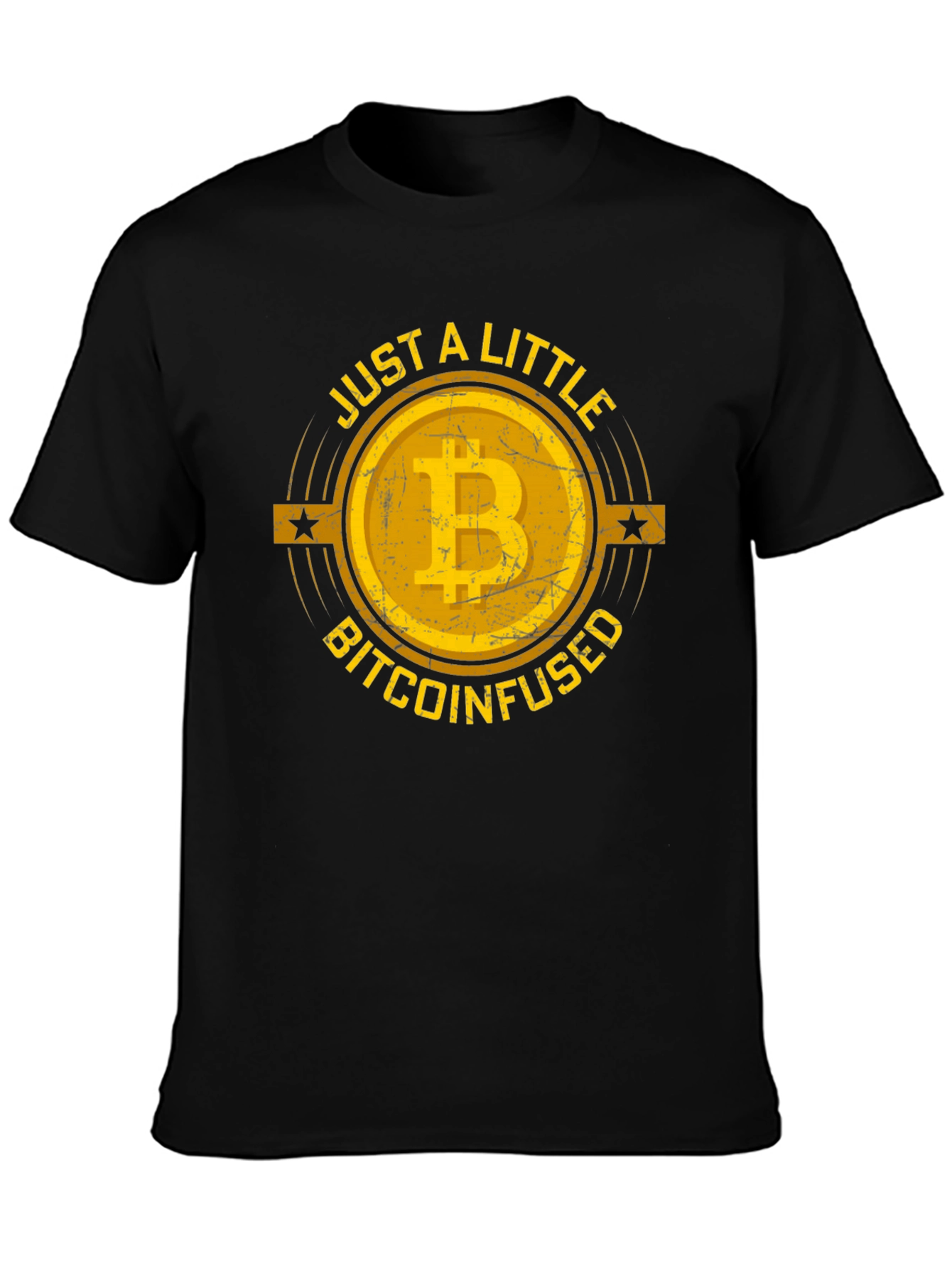 Bitcoin Infused Graphic Tee - Black