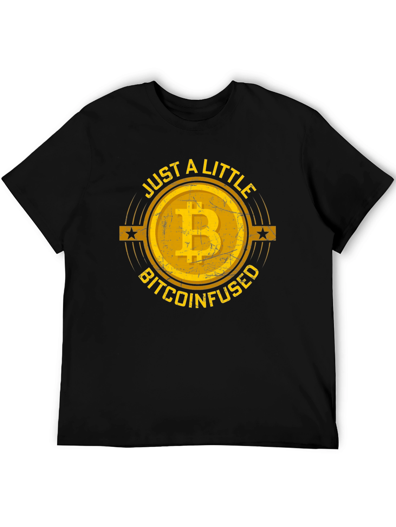 Bitcoin Infused Graphic Tee - Black