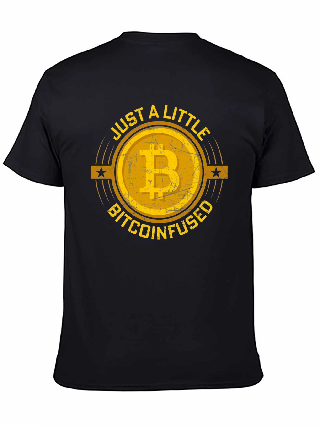 Bitcoin Infused Graphic Tee - Black