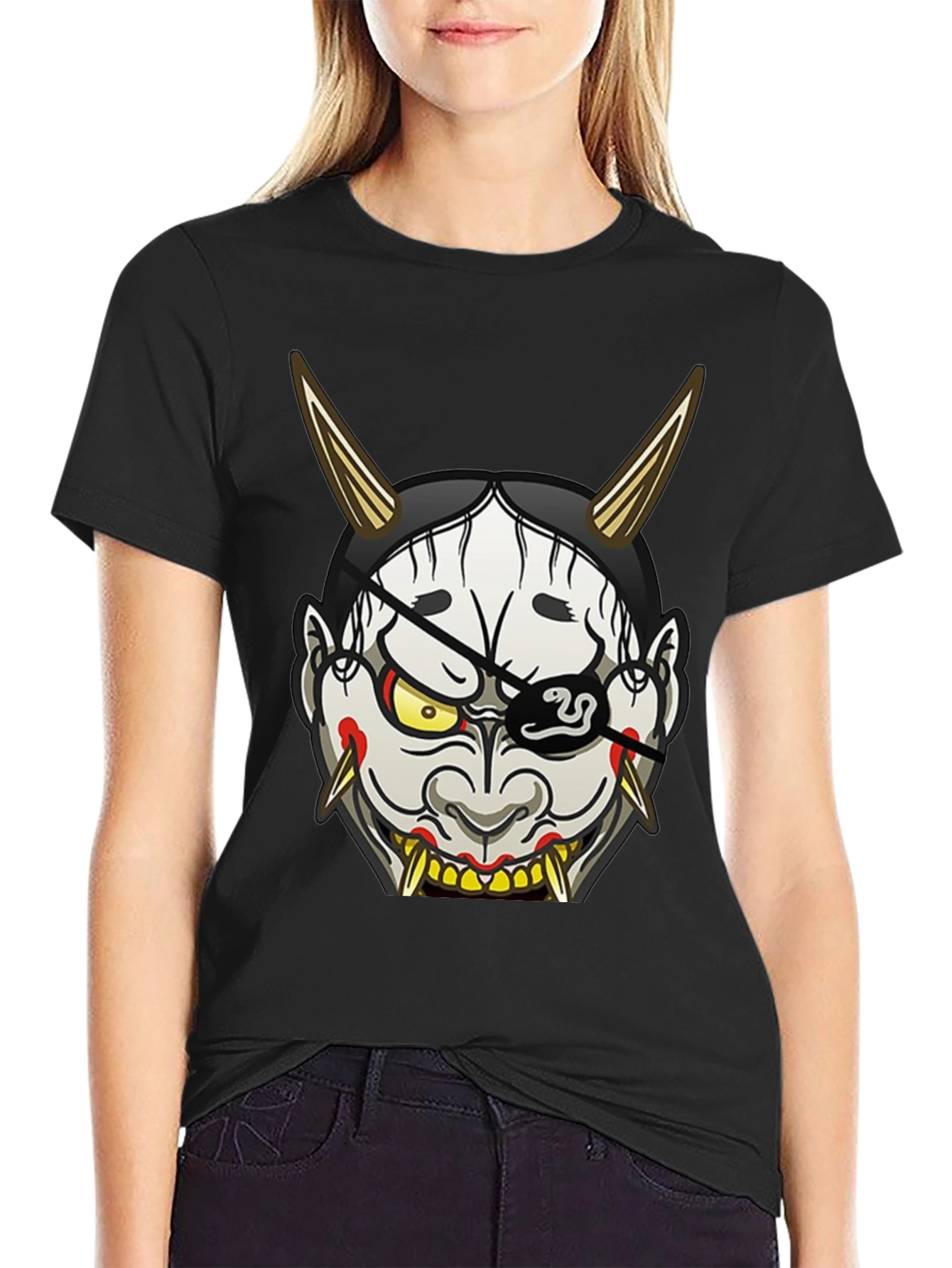 Oni Mask T-Shirt - Unique Graphic Tee