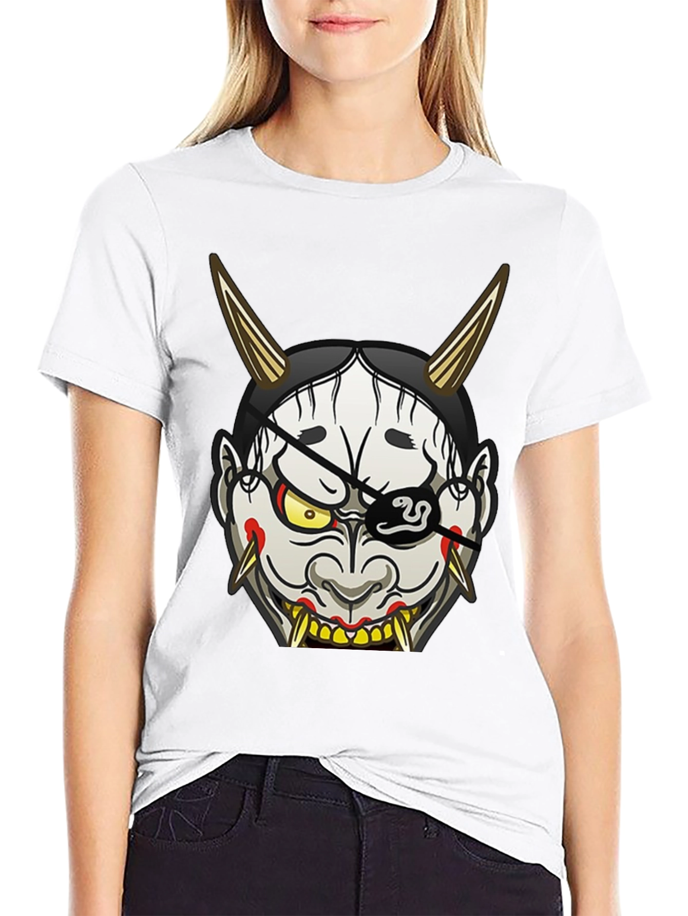 Oni Mask T-Shirt - Unique Graphic Tee