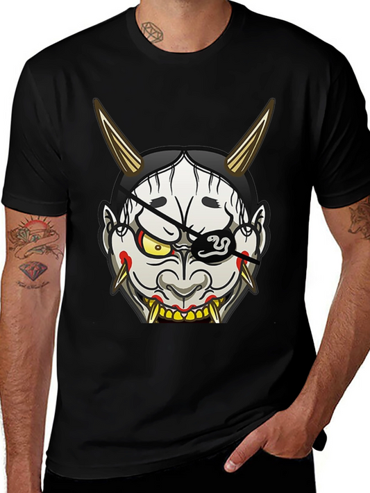 Oni Mask T-Shirt - Unique Graphic Tee