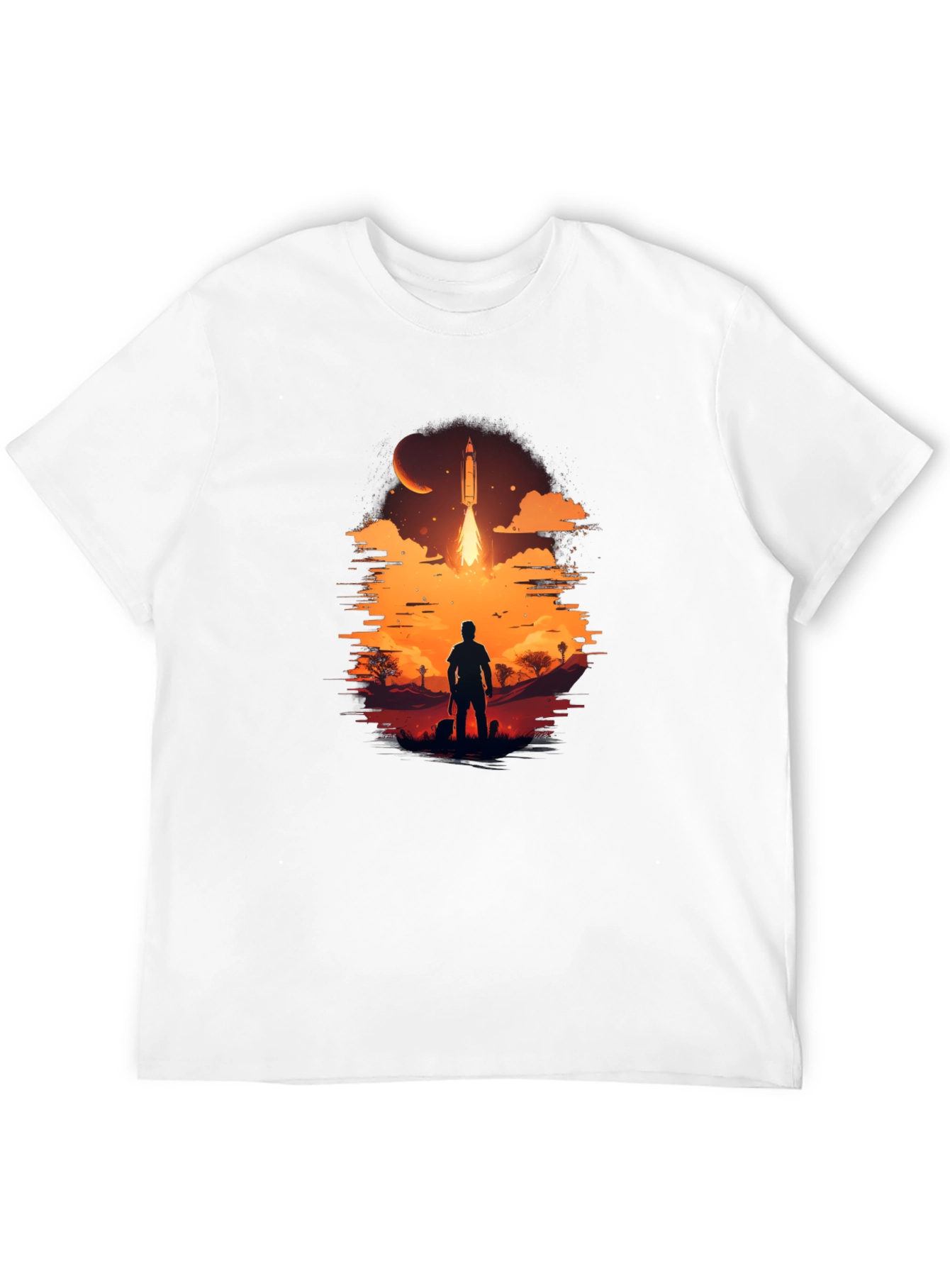 Space Launch Graphic Tee