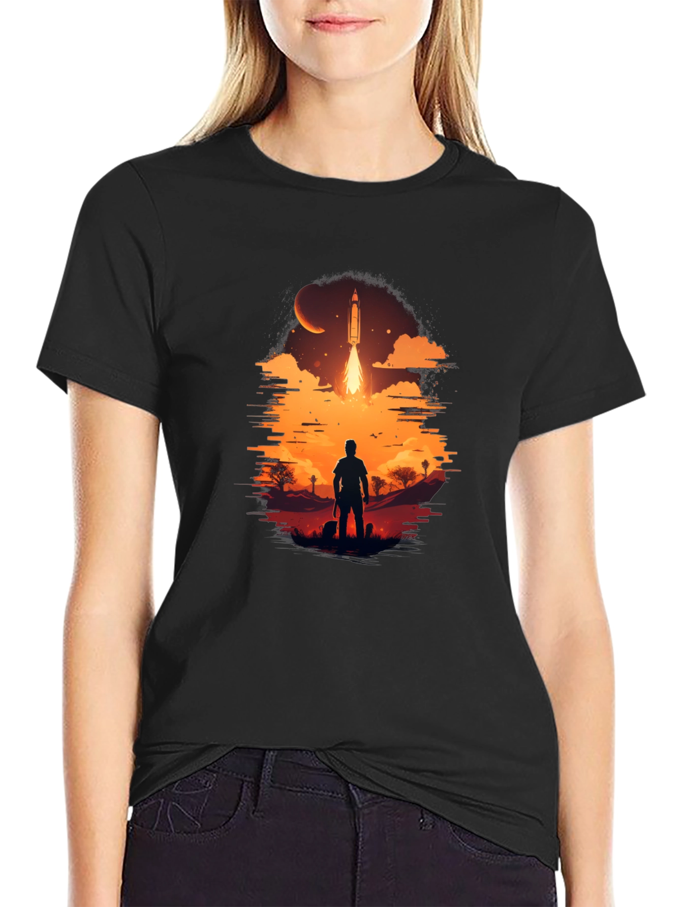 Space Launch Graphic Tee