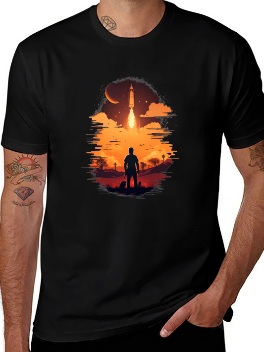 Space Launch Graphic Tee