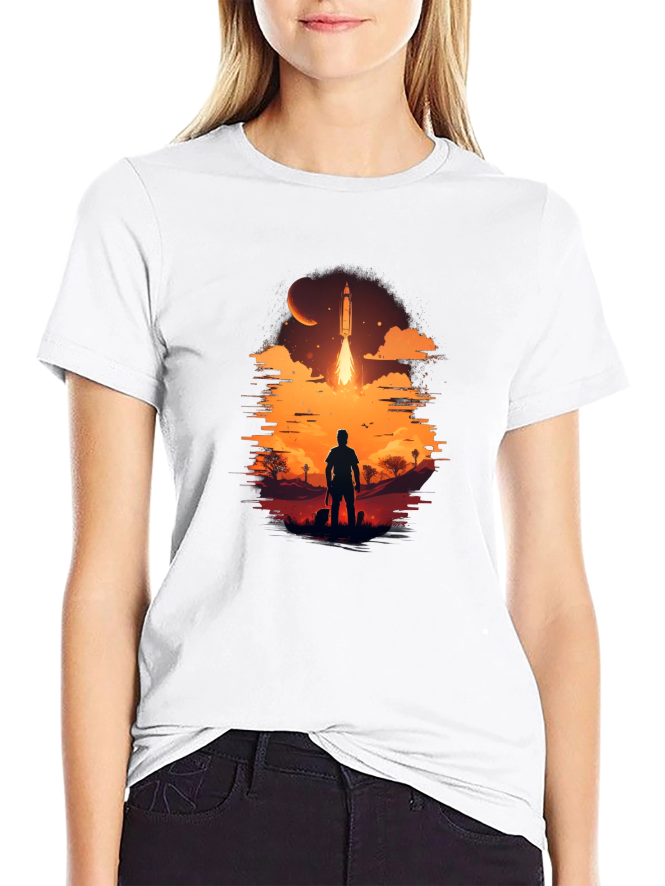 Space Launch Graphic Tee