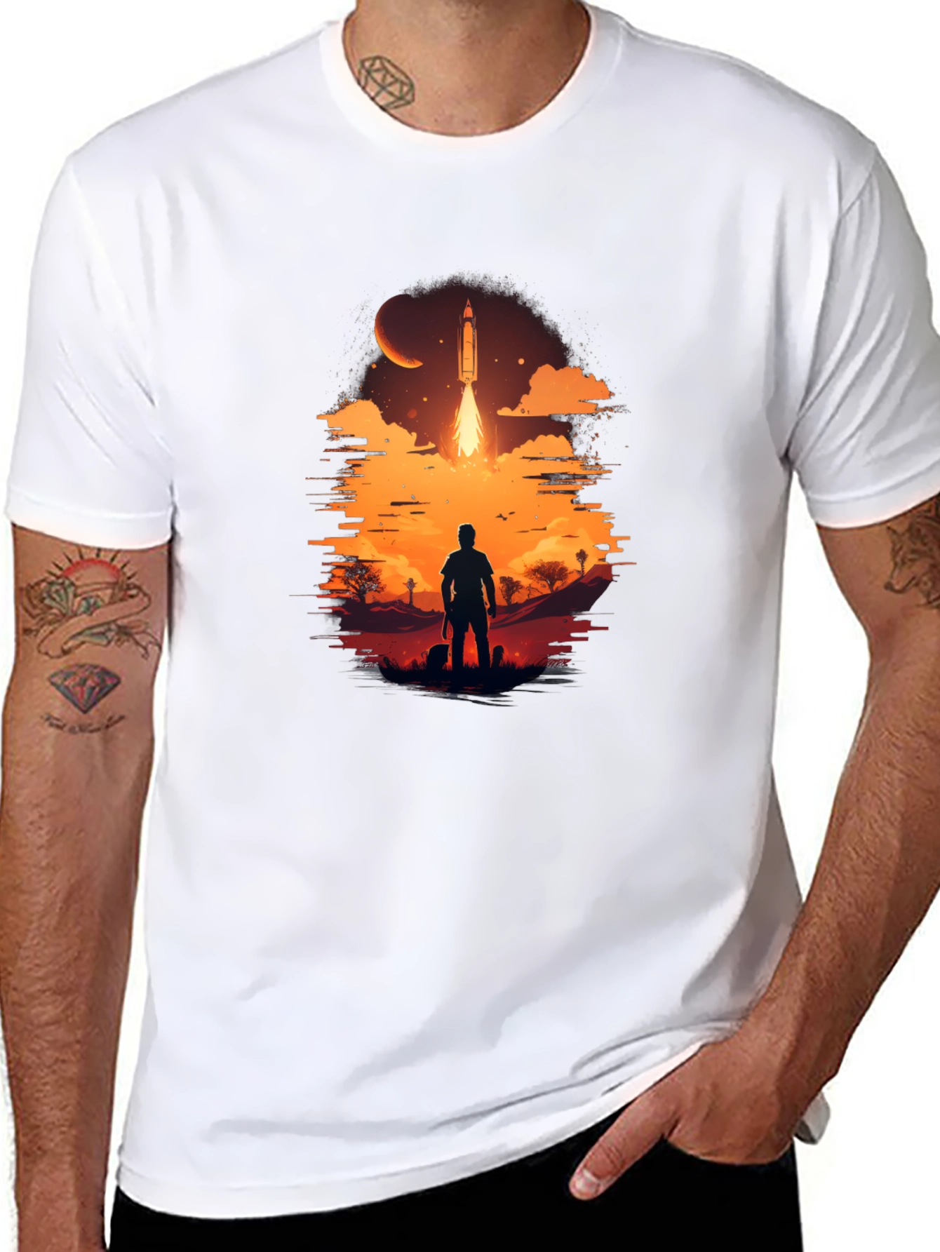 Space Launch Graphic Tee
