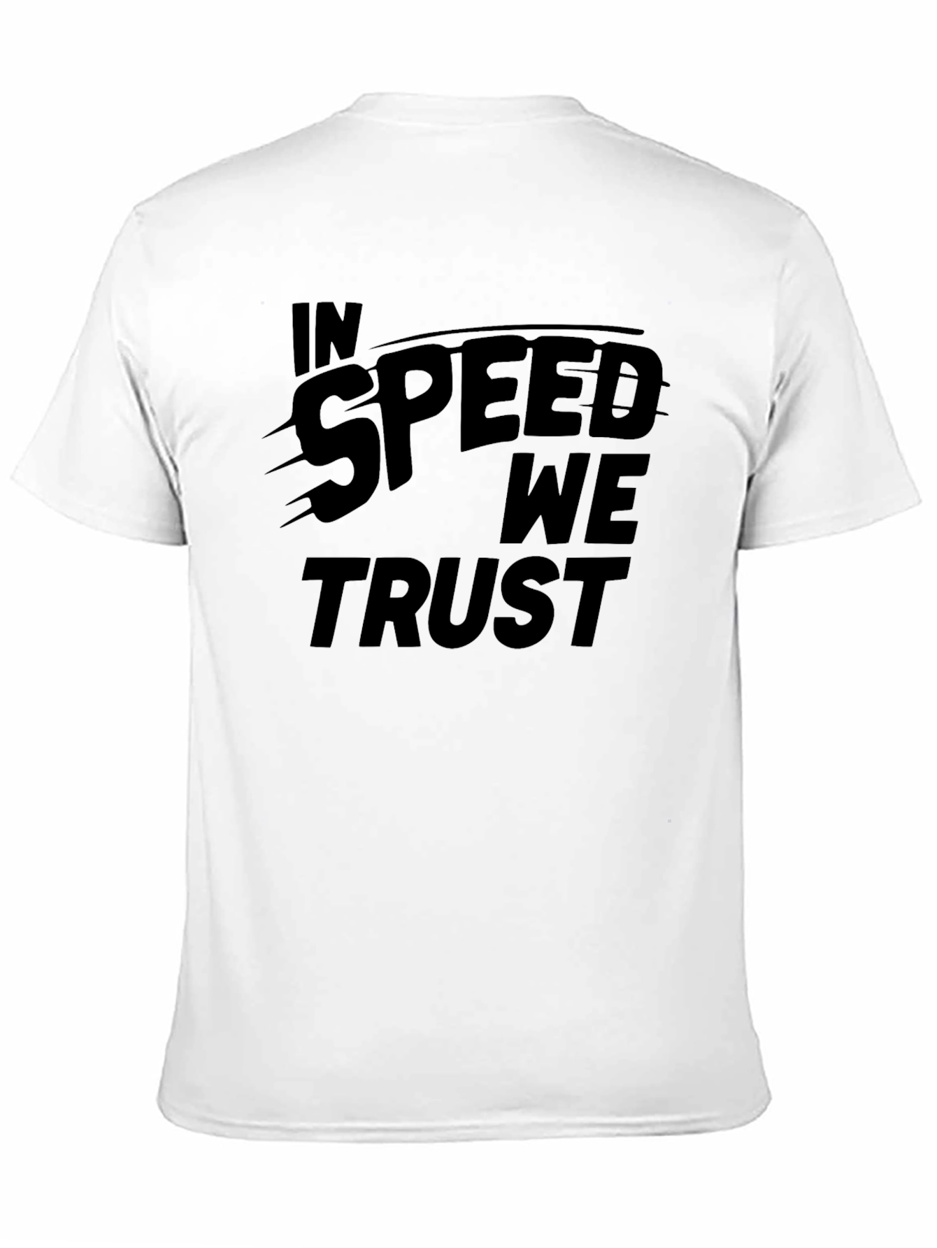 In Speed We Trust Graphic Tee - Black
