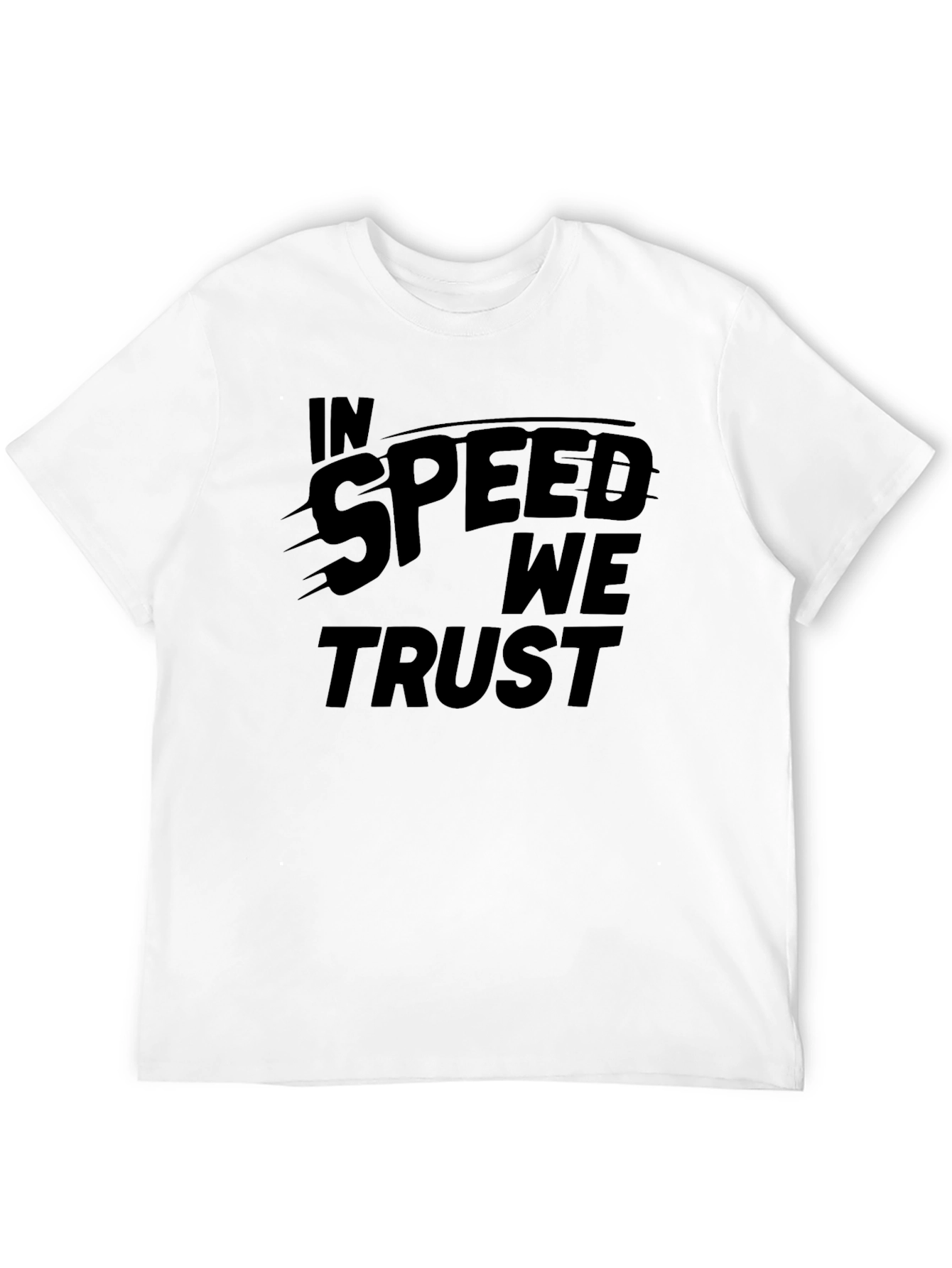 In Speed We Trust Graphic Tee - Black
