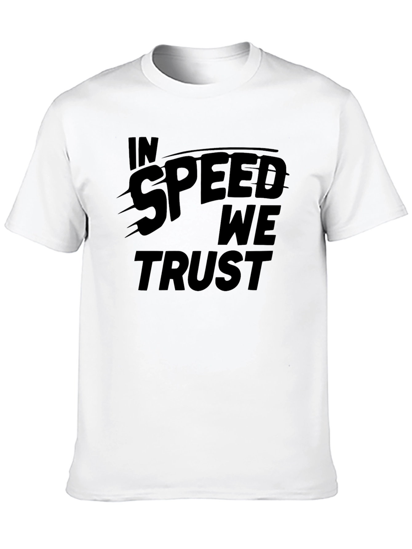 In Speed We Trust Graphic Tee - Black