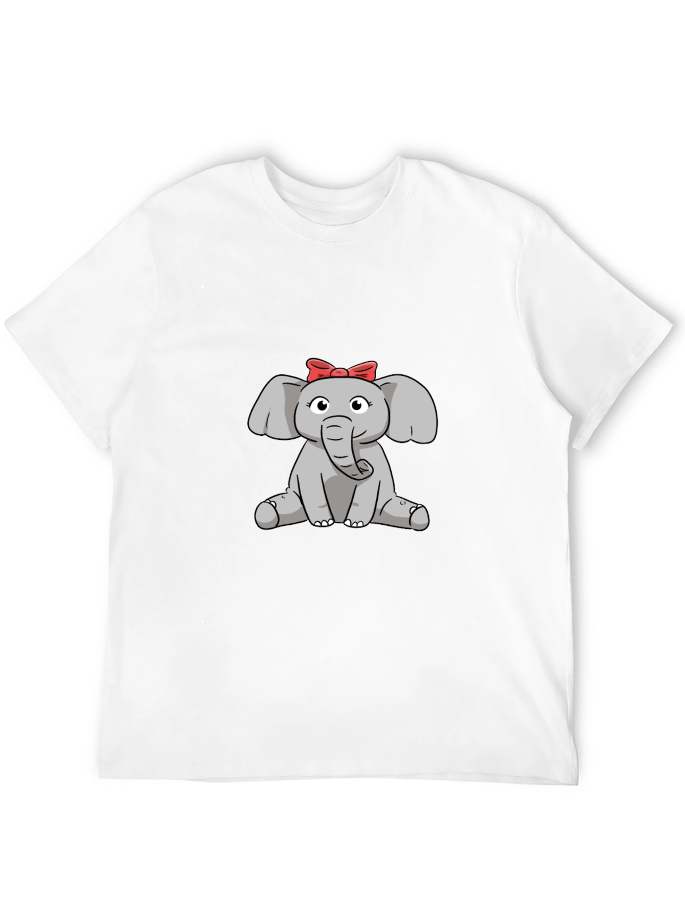 Cute Elephant Cartoon Graphic T-Shirt