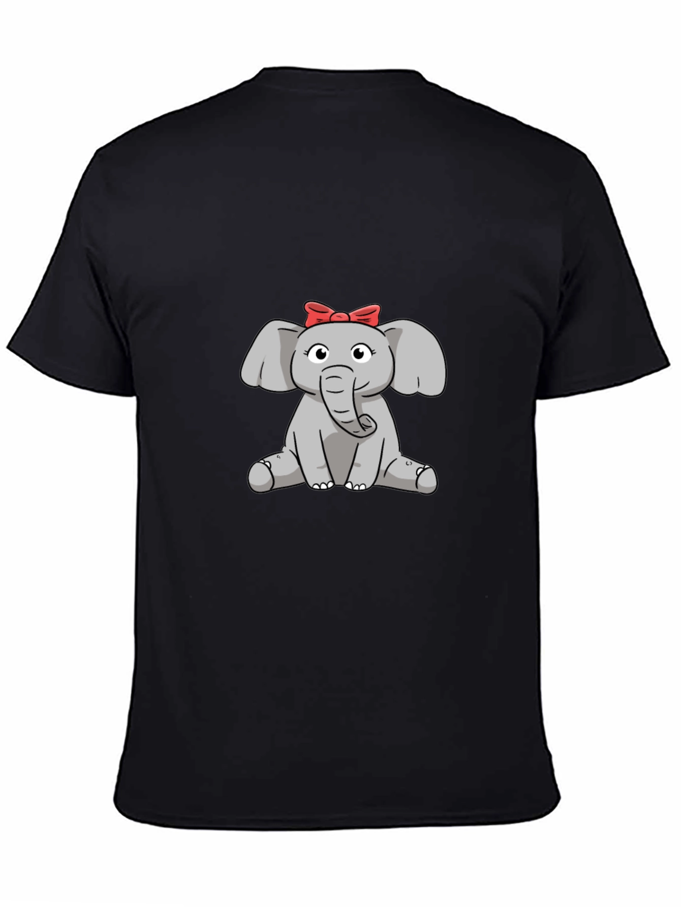Cute Elephant Cartoon Graphic T-Shirt