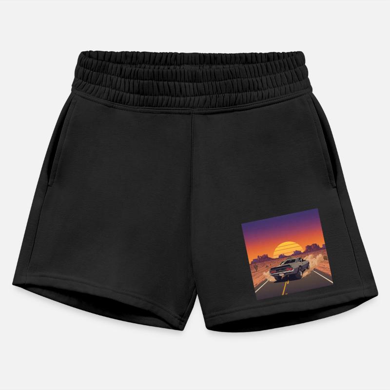 Illustrated Desert Road Scene