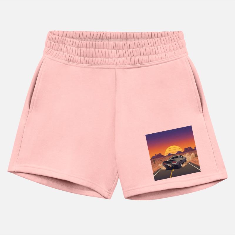 Illustrated Desert Road Scene