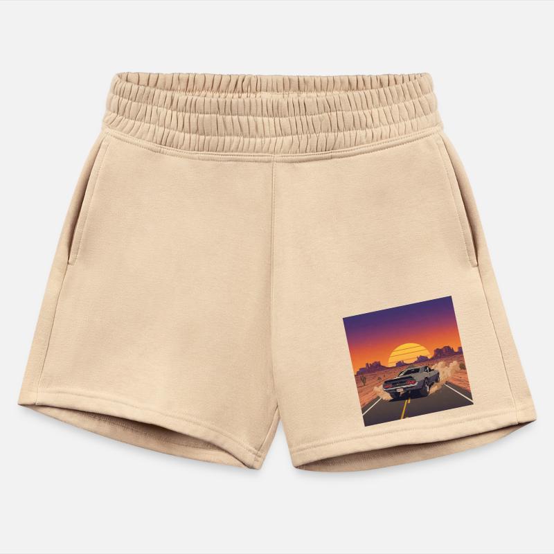 Illustrated Desert Road Scene